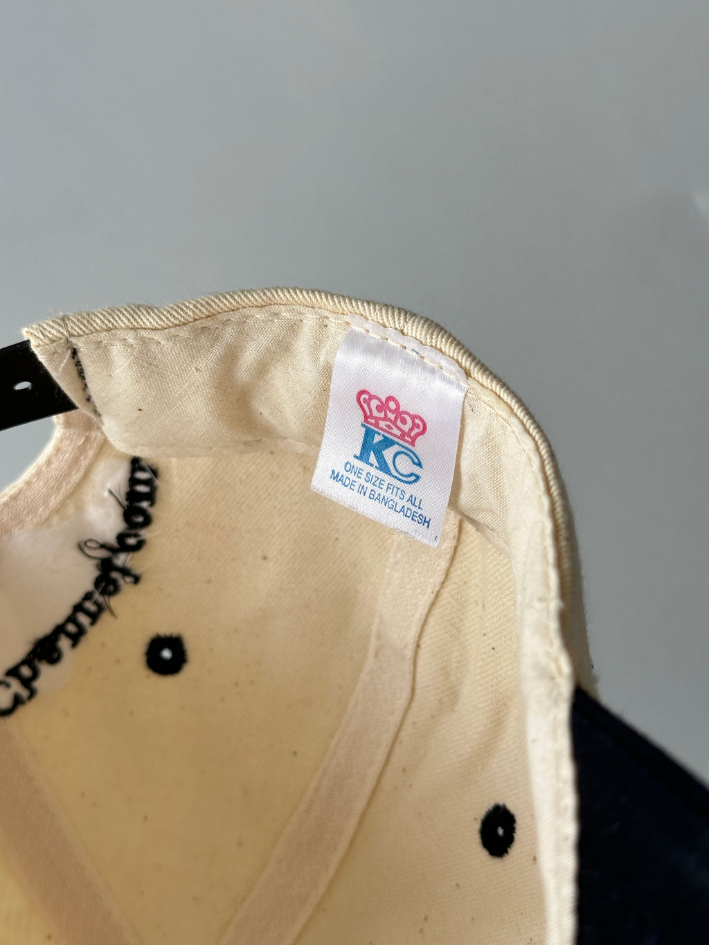Cream / Black The History Channel 90's Vintage SnapBack Trucker Cap