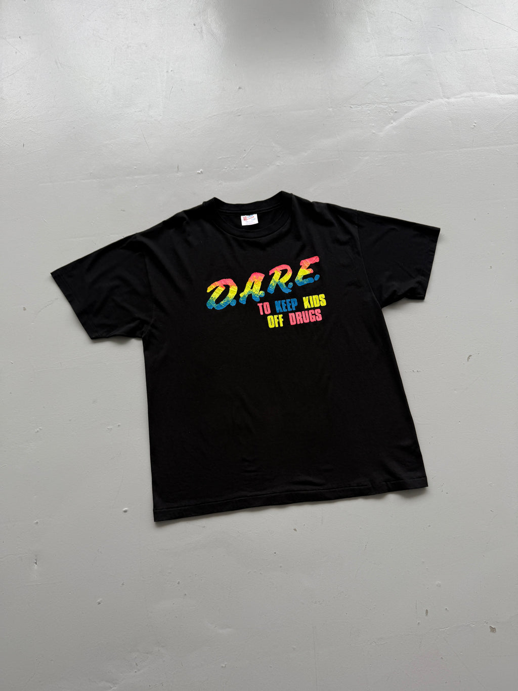 Black Dare 90's Vintage Single Stitch Graphic T-Shirt - XL