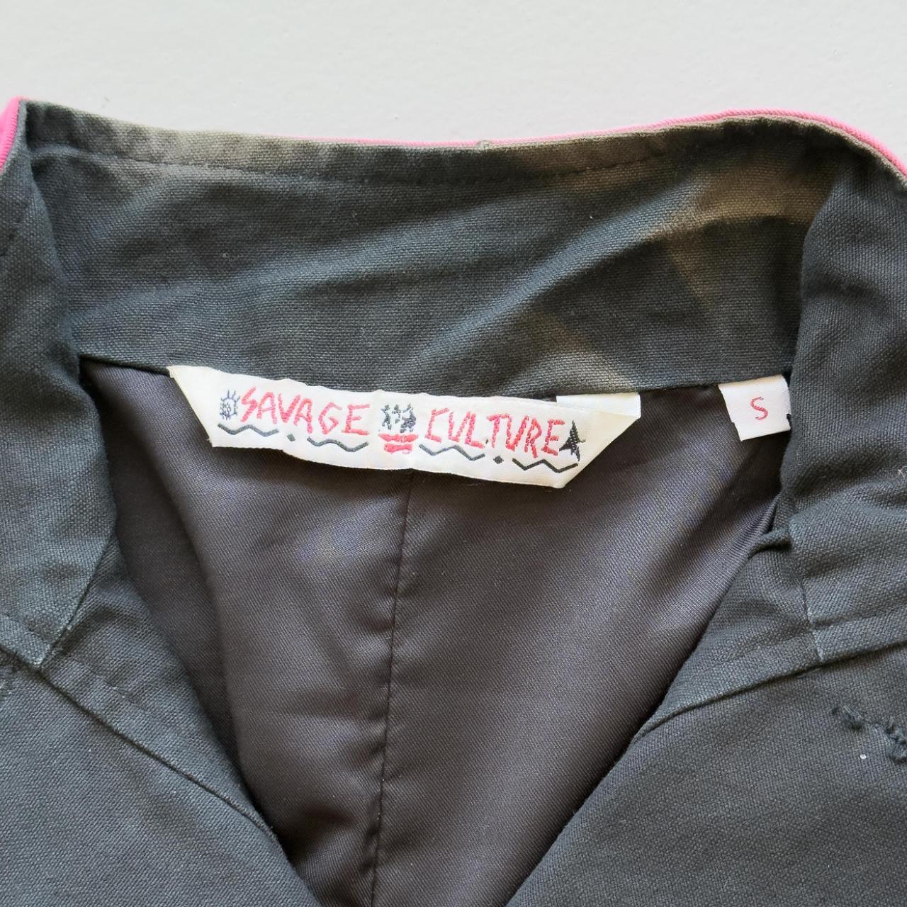 Black, Pink & Orange Savage Culture Vintage Jacket - Womens Size Small