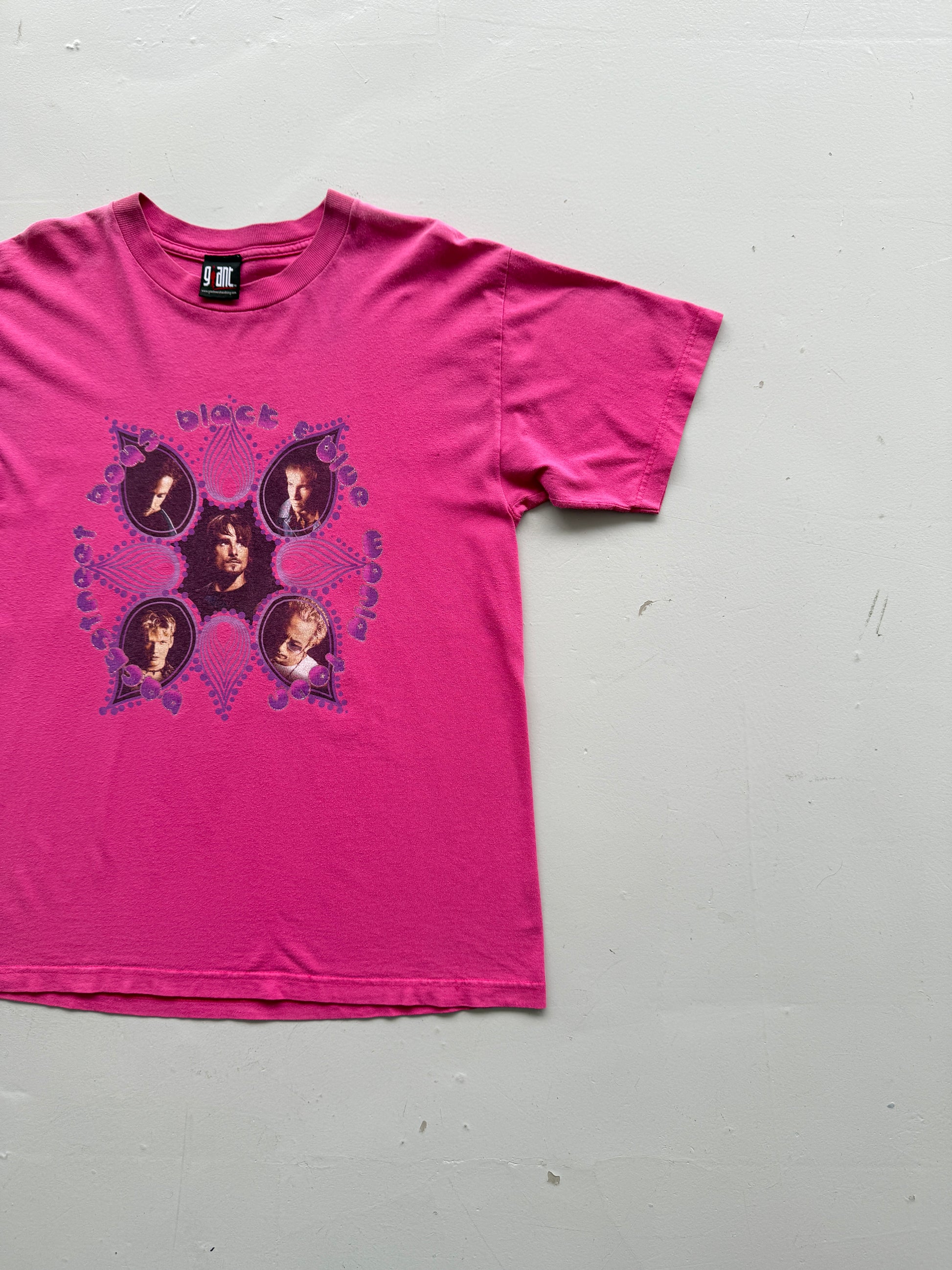 Pink Backstreet Boys 90's Vintage Giant Label Graphic Band T-Shirt - Large