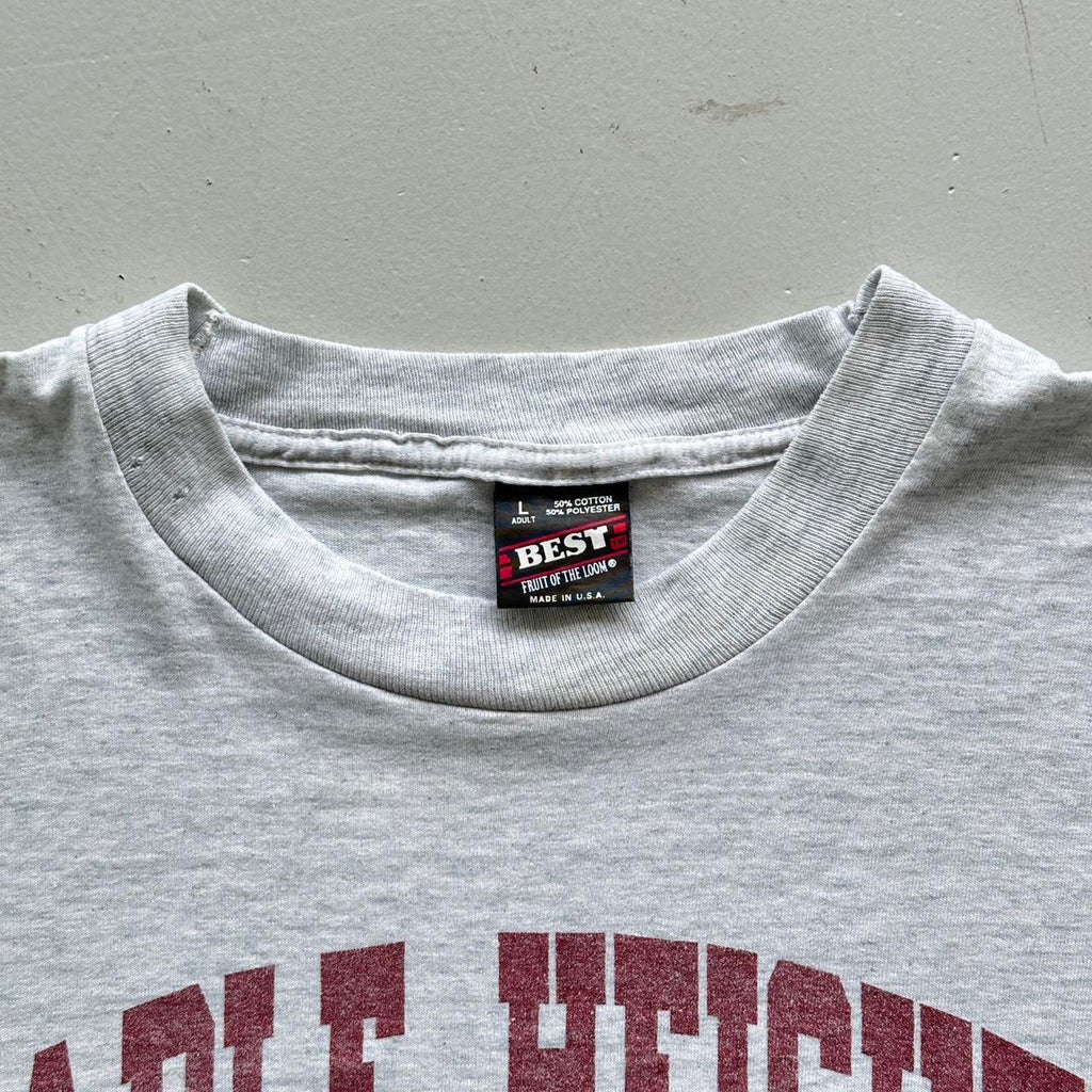 Grey Maple Heights Thrashed Baseball Vintage T-shirt - Large