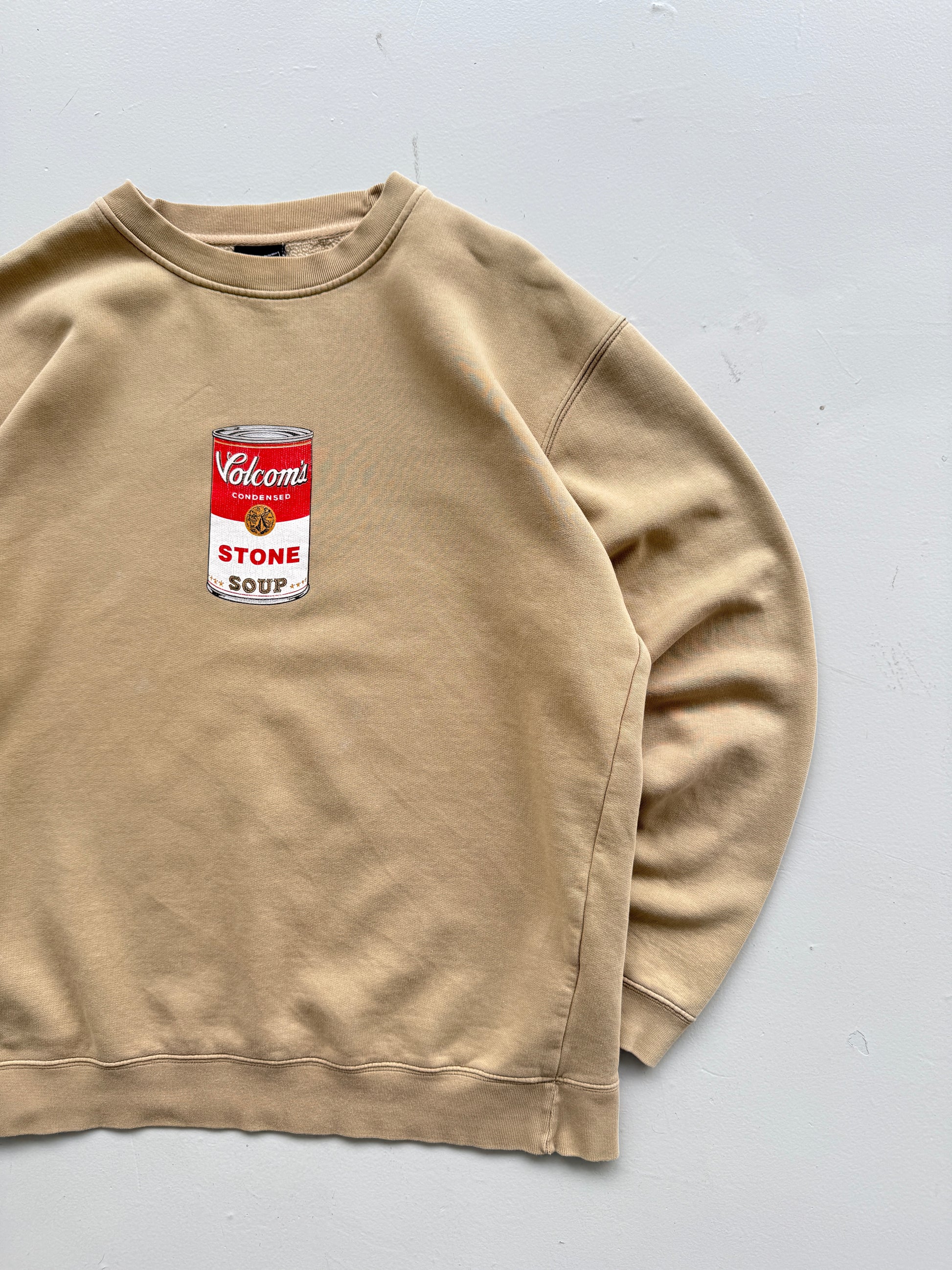 Volcom Stone Soup Campbell's Parody Vintage Sweatshirt - Large