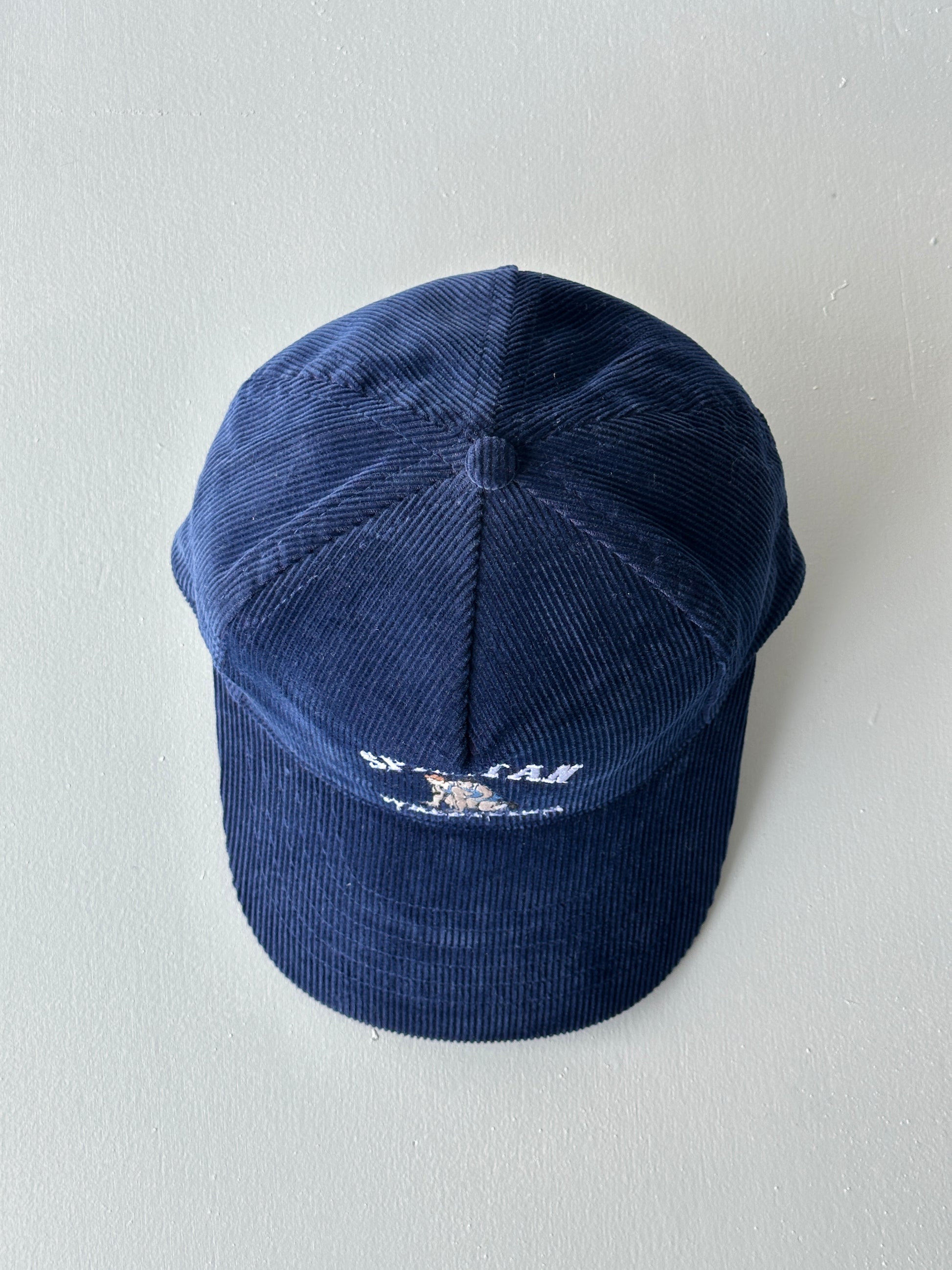 Navy Spartan Wrestling 90's Vintage SnapBack Trucker Cap