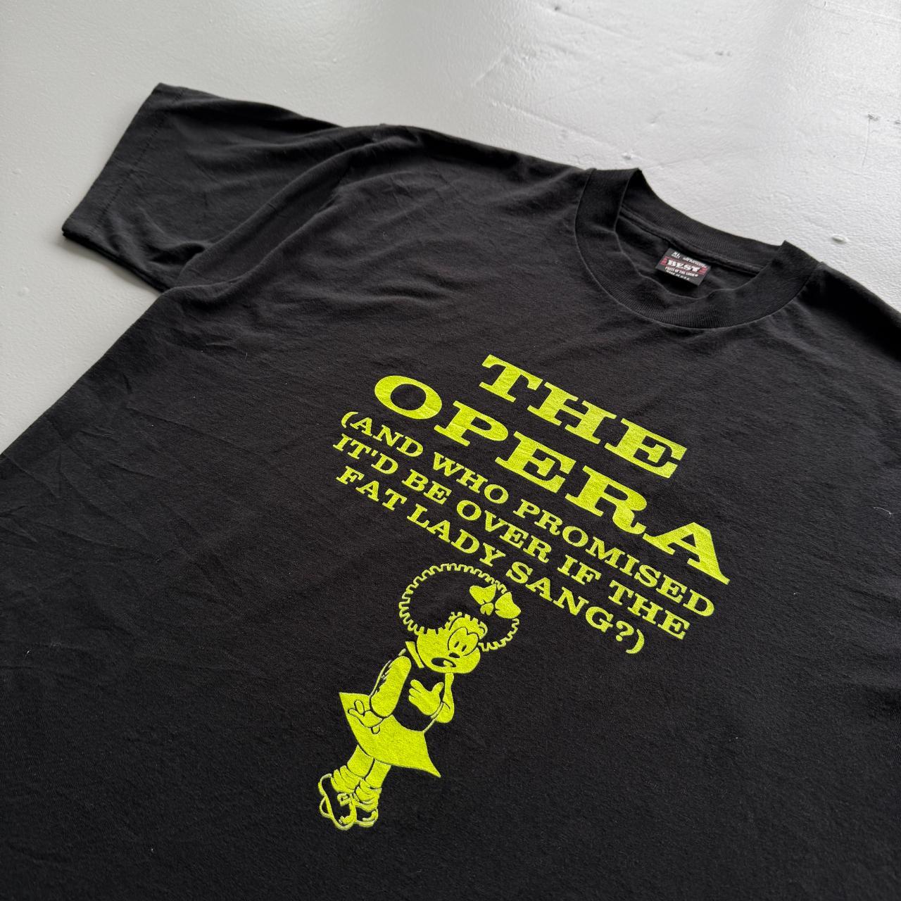 Black The Opera Vintage 90s T-shirt - XL