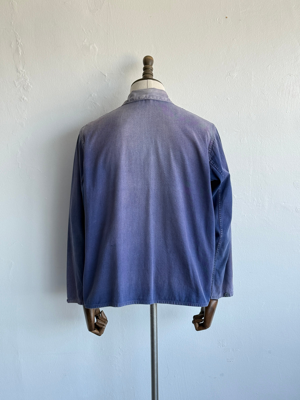 Faded Blue 1950/60's French Vintage Workwear Chore Jacket CH481 - Small