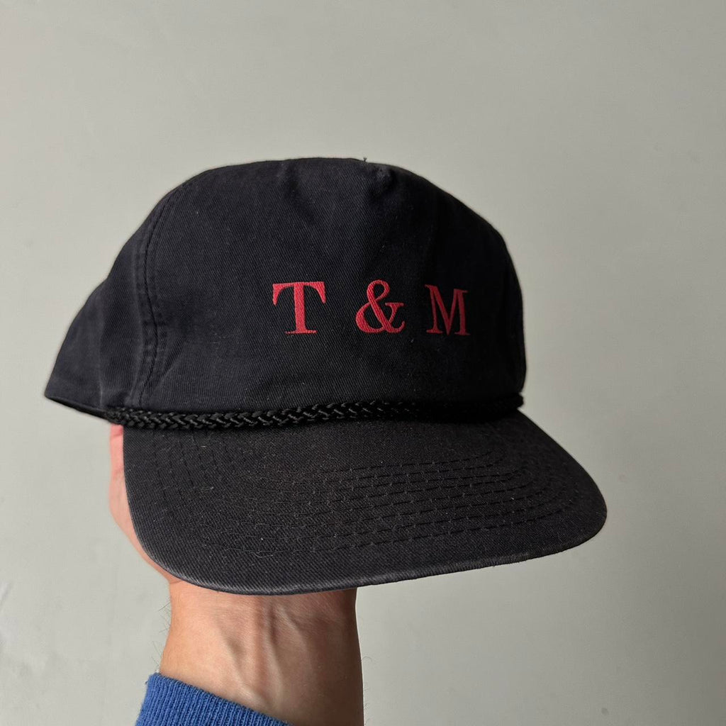 Black T & M Trucker SnapBack Cap