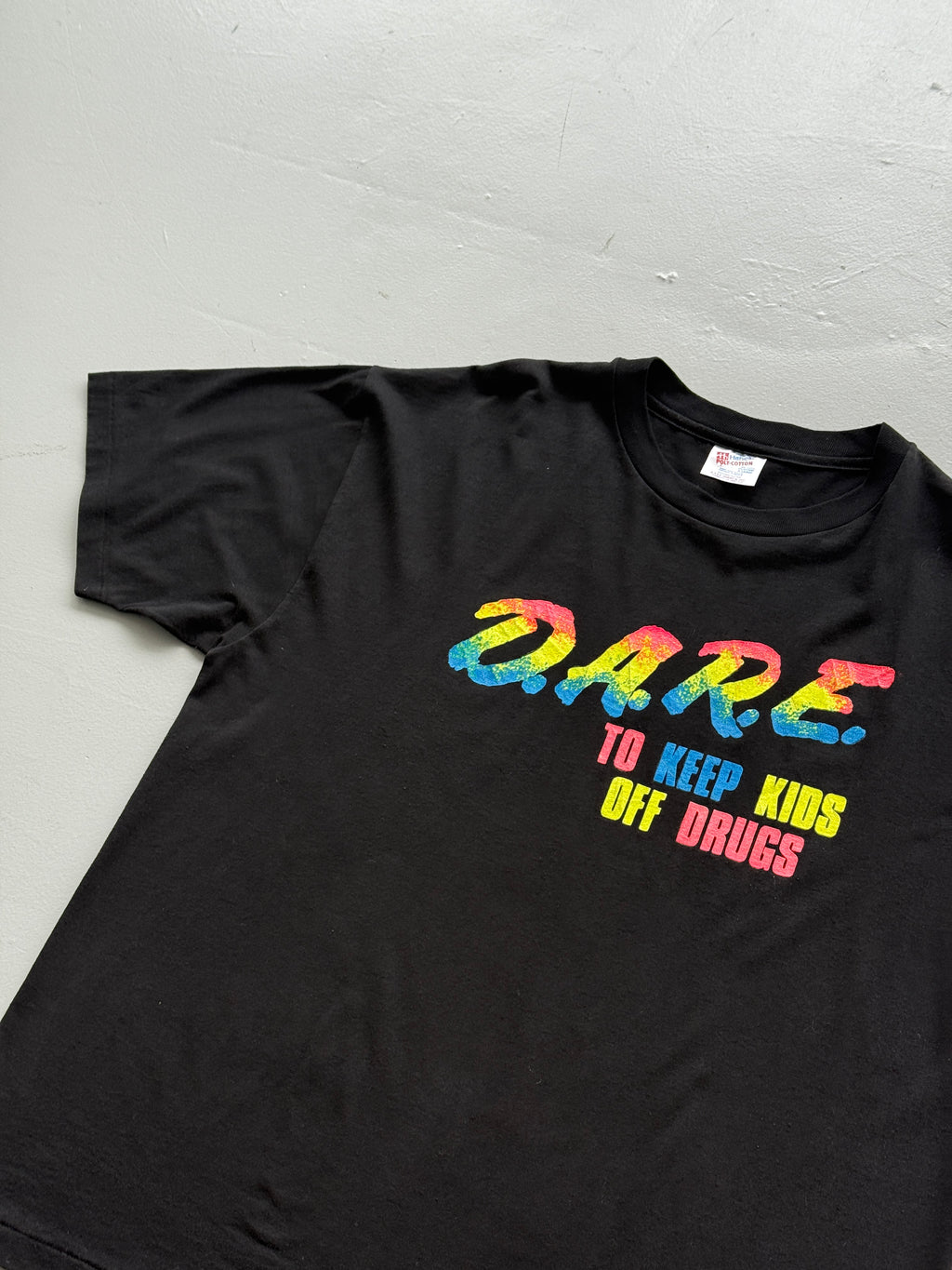 Black Dare 90's Vintage Single Stitch Graphic T-Shirt - XL