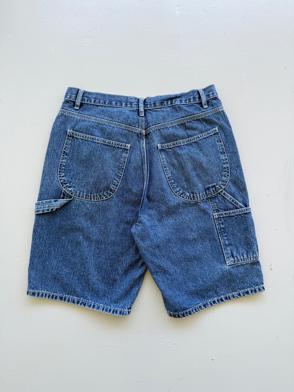 Mid Blue Sonoma 00's Vintage Baggy Carpenter Denim Shorts - W32 x L9