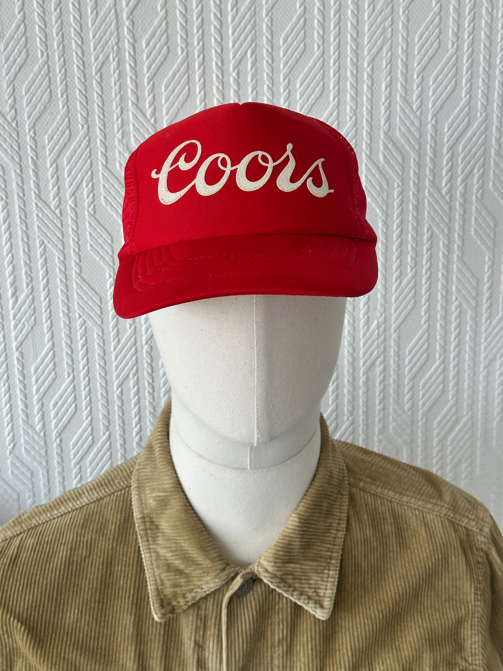 Red Coors Beer 80's Vintage Mesh SnapBack Trucker Cap