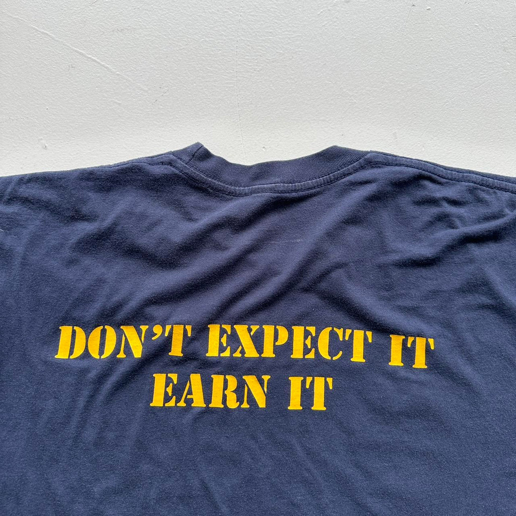 Navy Blue Jumping Eagles 90s Vintage T-shirt - Medium