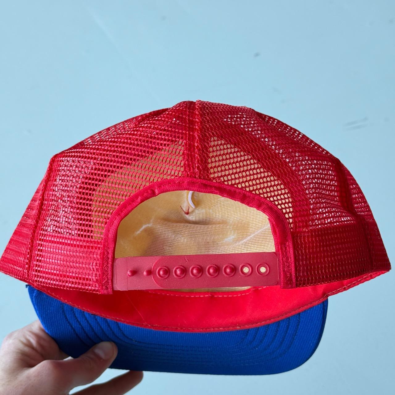 White / Red Big A Filters Vintage Foam and Mesh SnapBack Trucker Cap