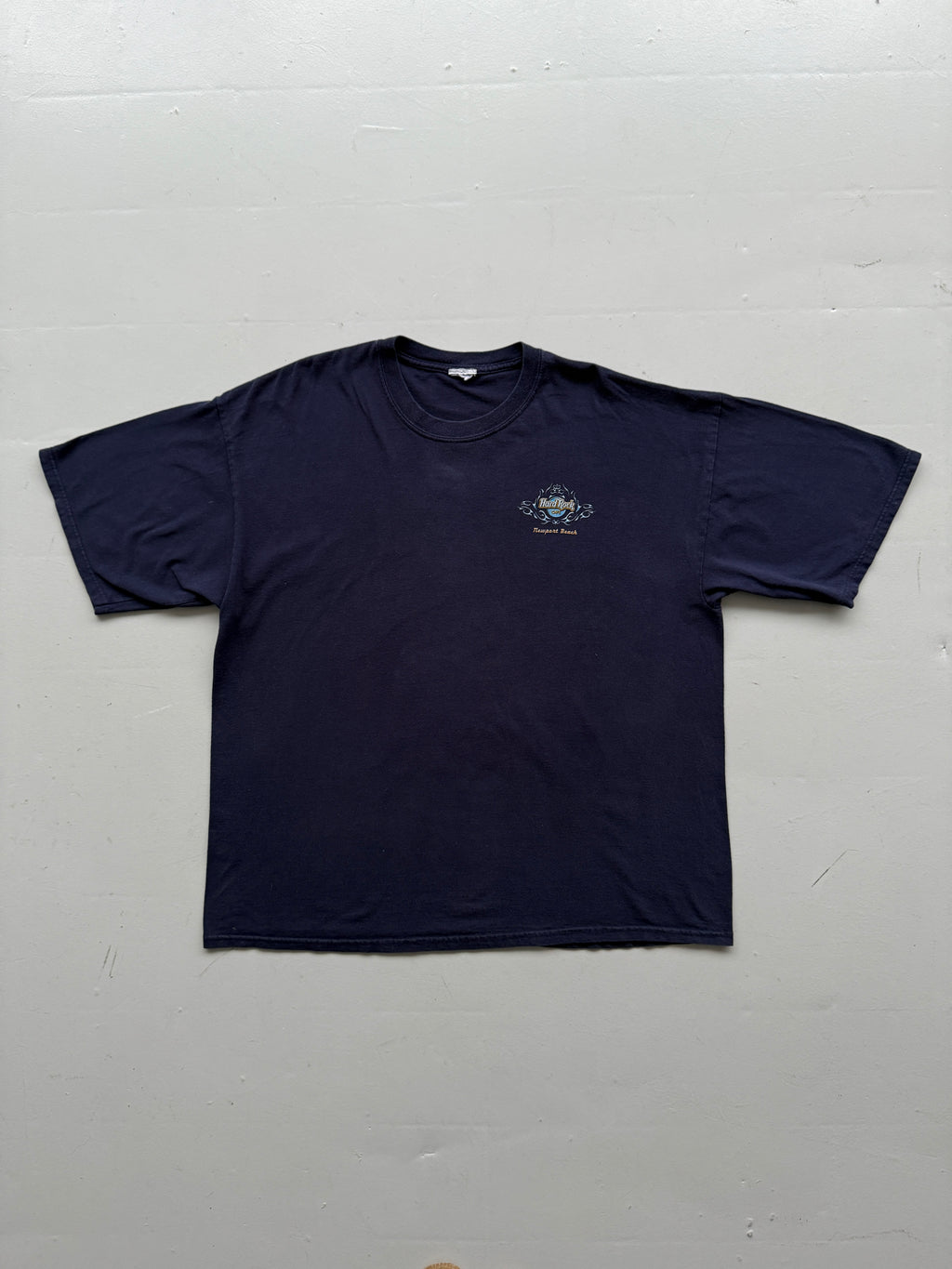 Navy Blue Hard Rock Cafe 90's Vintage Graphic T-Shirt - XXL