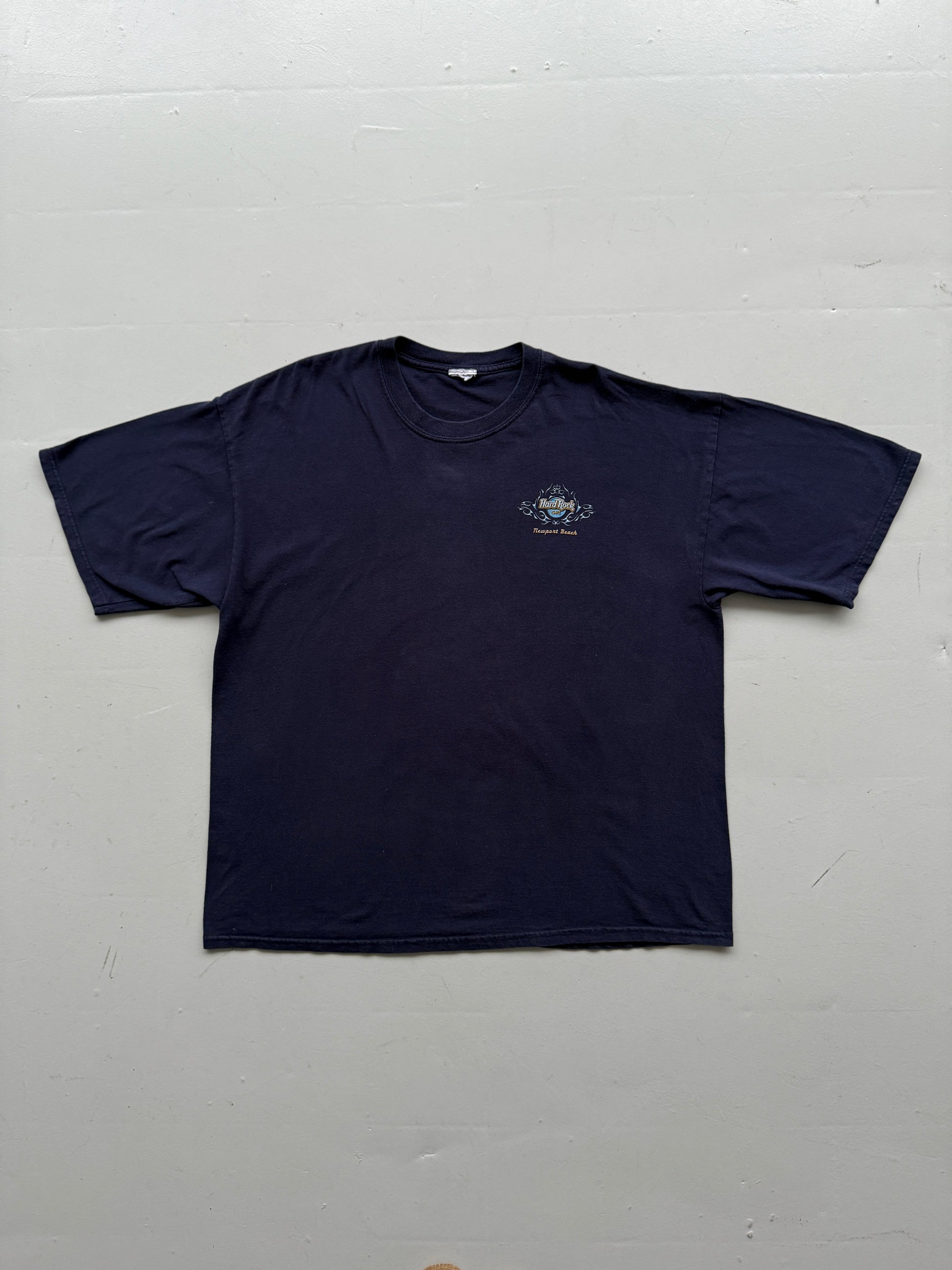 Navy Blue Hard Rock Cafe 90's Vintage Graphic T-Shirt - XXL