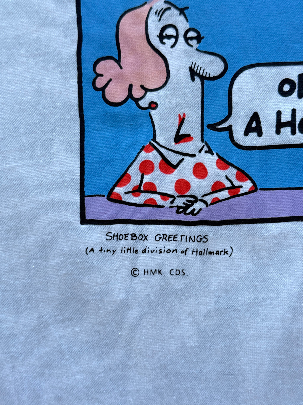 Hallmark Shoebox Greetings Single Stitch 90's Vintage Slogan T-Shirt - Large