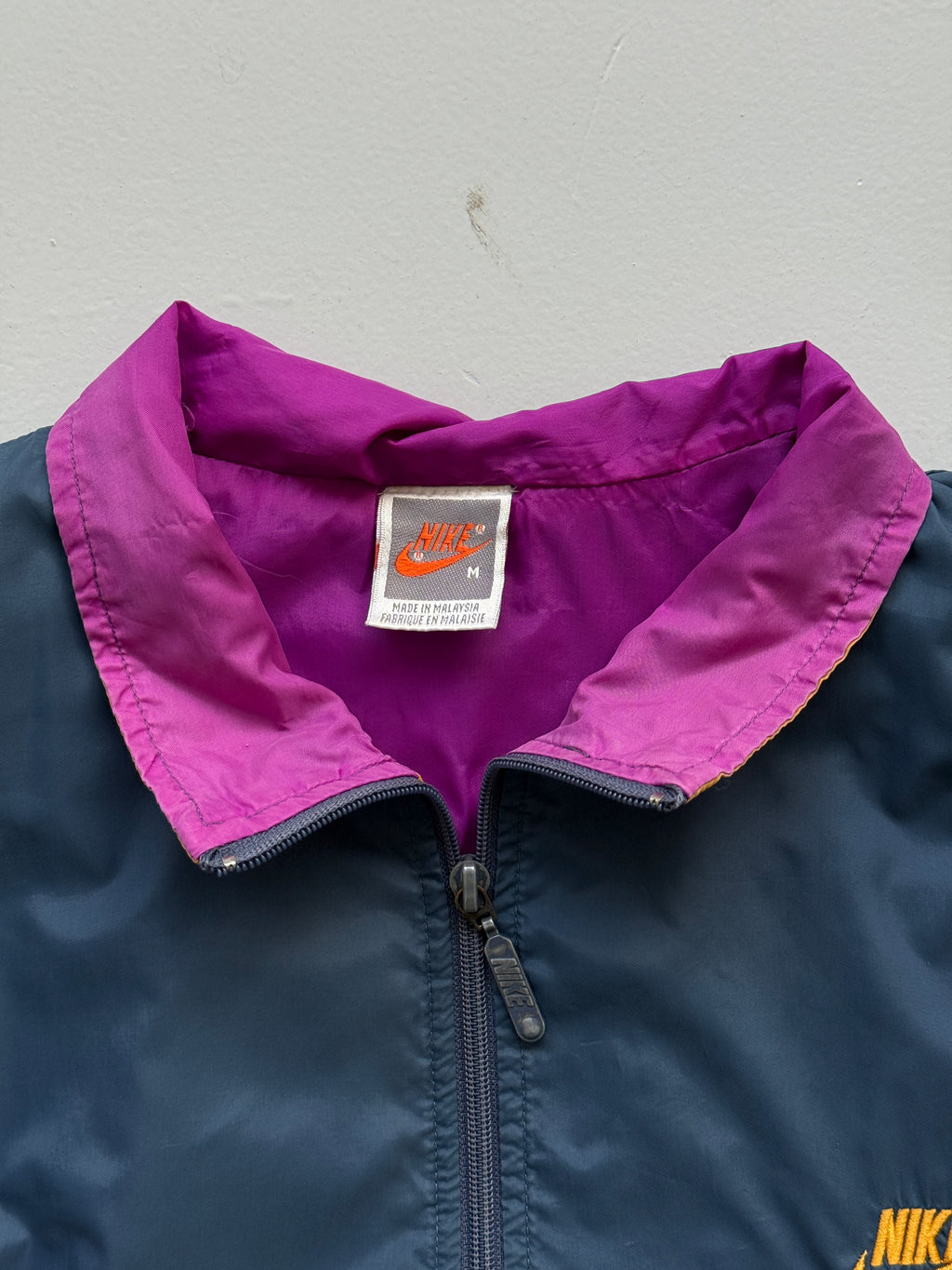 Nike Colour Block Made in Malaysia 90's Vintage Track Jacket - Medium