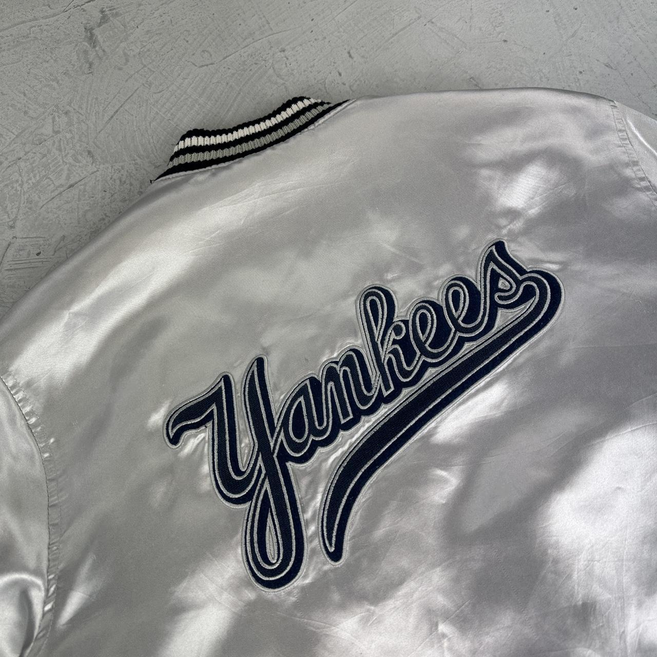 New York Yankees Silver Rare Vintage Varsity Jacket - Medium