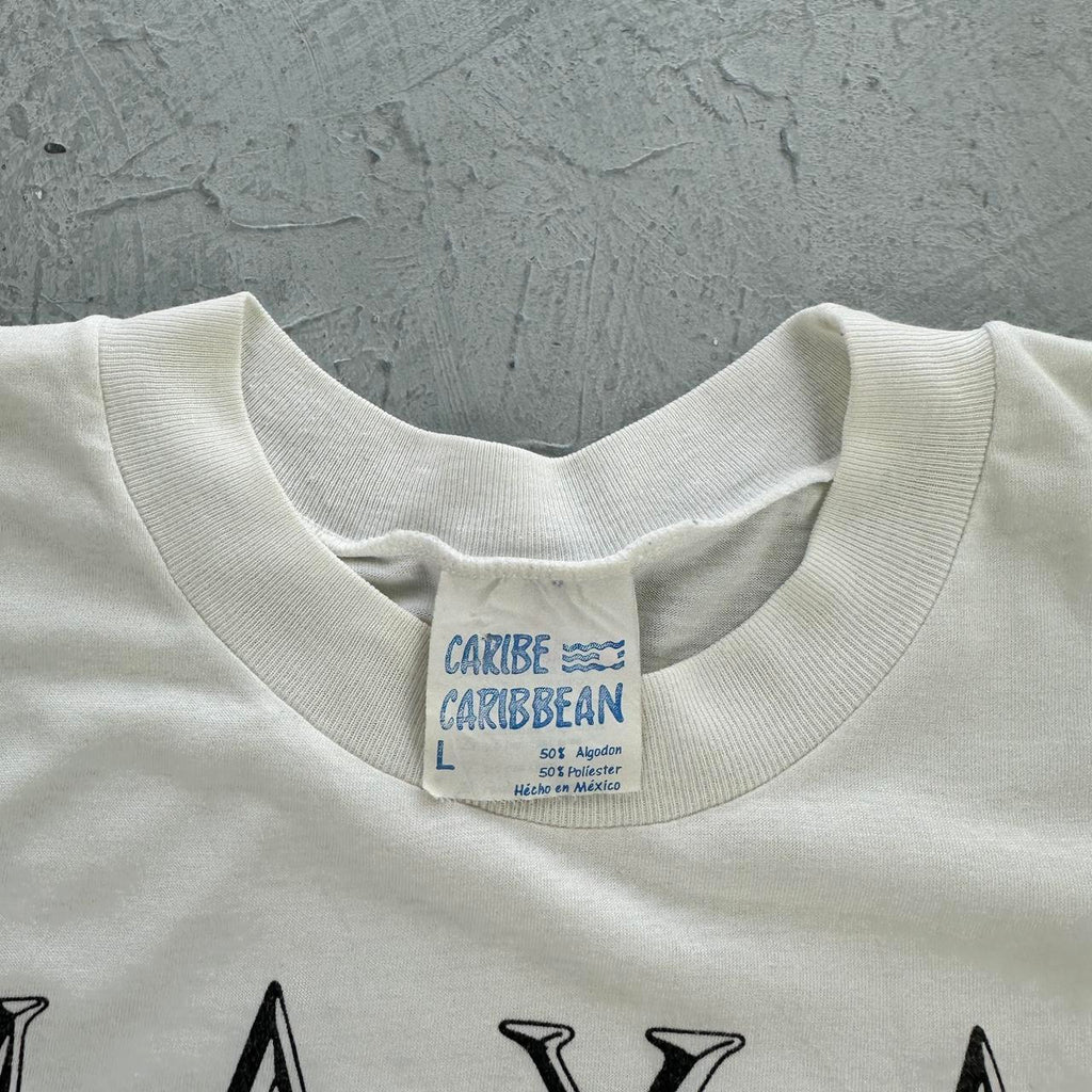 Mayas Culture White 90s vintage T-shirt - Medium