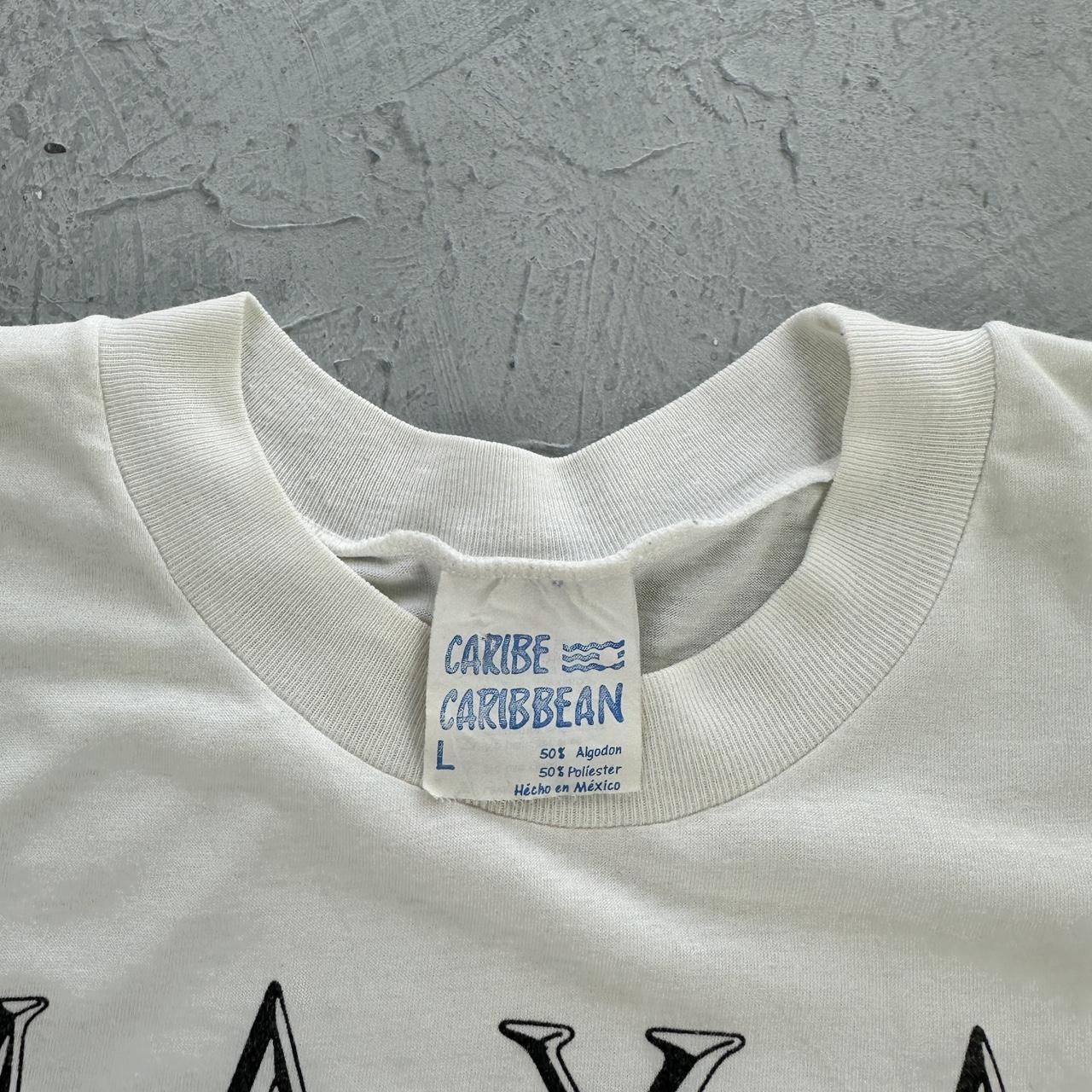 Mayas Culture White 90s vintage T-shirt - Medium