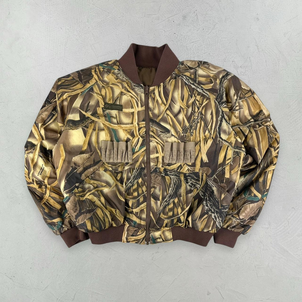 Columbia Real Tree Reversible 90s Vintage Bomber Jacket - Medium