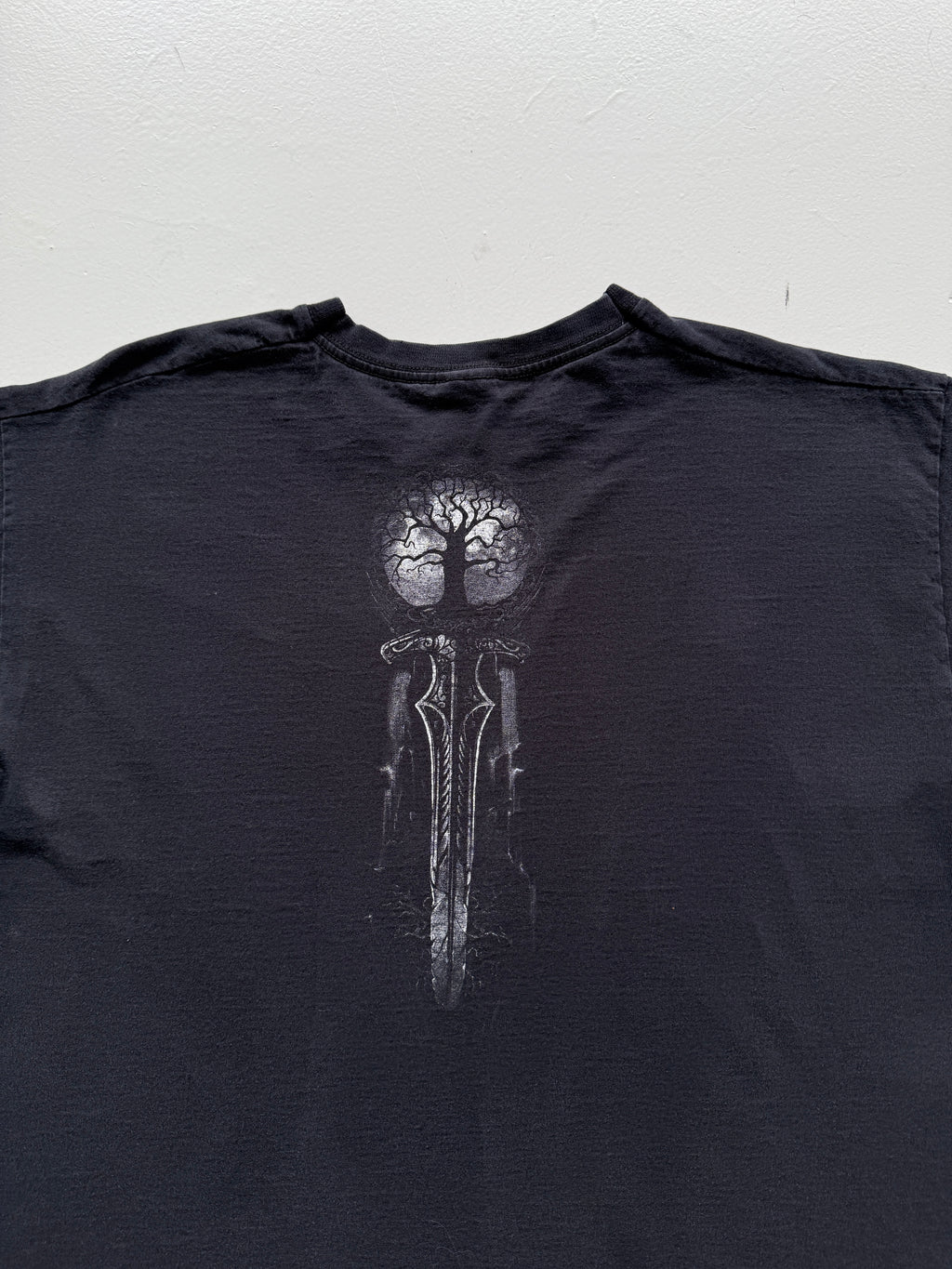 Black Grim Reaper 00's Vintage Graphic Metal T-Shirt - Medium