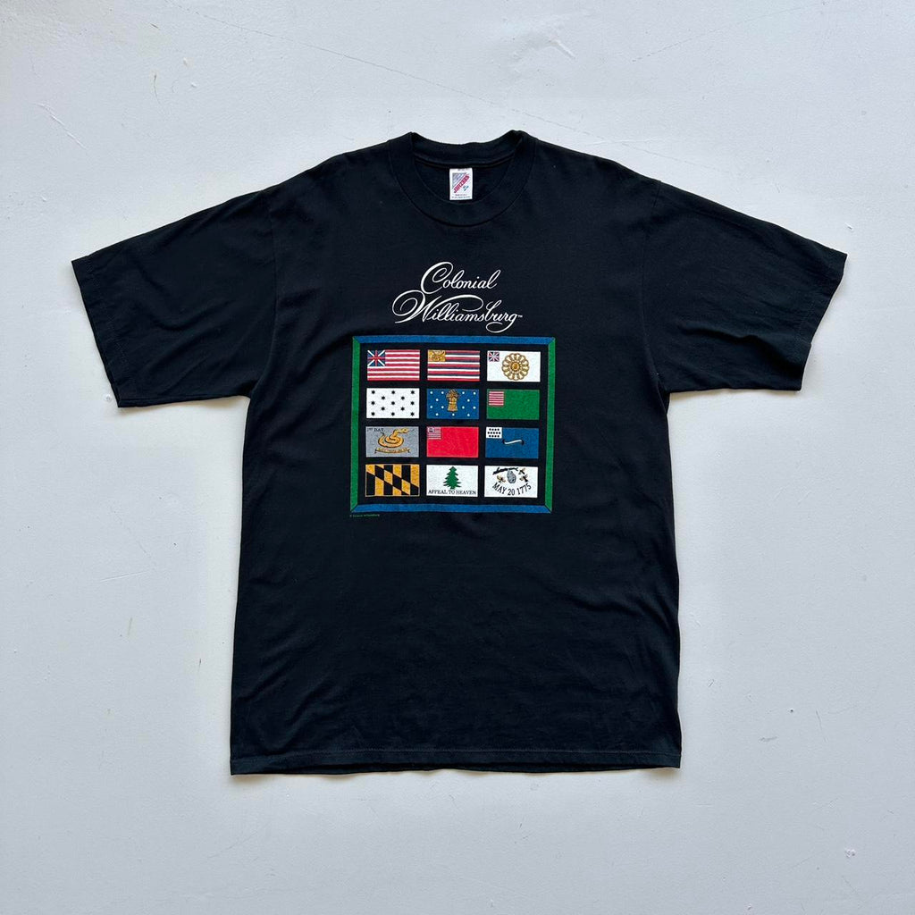 Colonial Williamsburg Black Tourist 90s Vintage T-shirt - XL