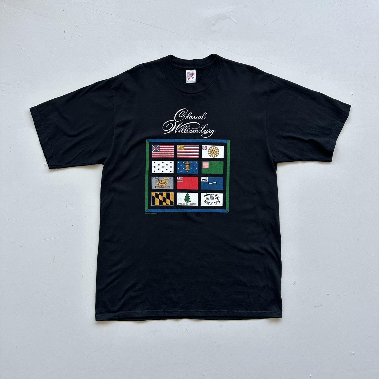 Colonial Williamsburg Black Tourist 90s Vintage T-shirt - XL