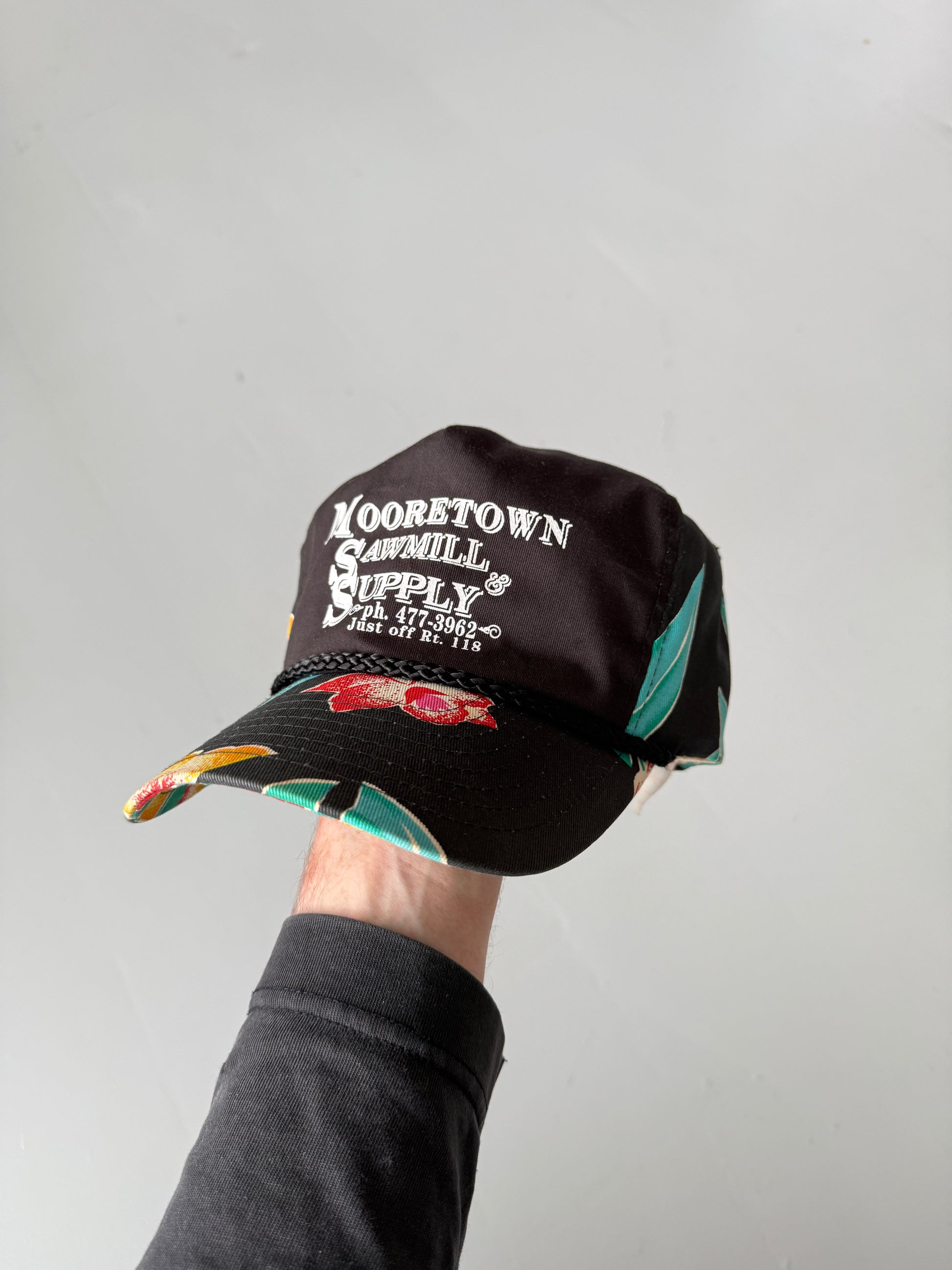 Black Wood Sawmill Vintage Cotton SnapBack Trucker Cap