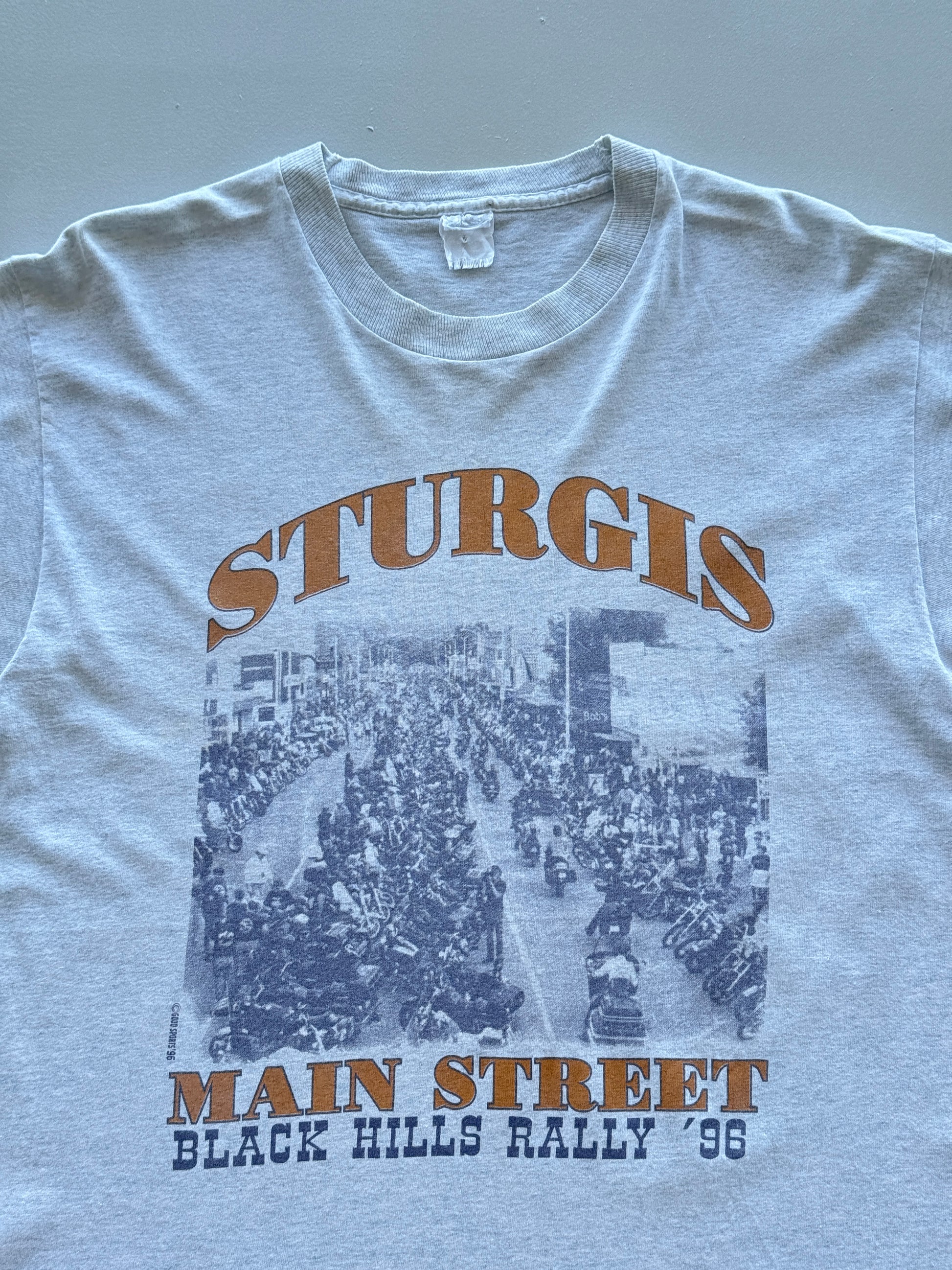 Sturgis Black Hills Rally '96 Single Stitch Vintage T-Shirt - Medium
