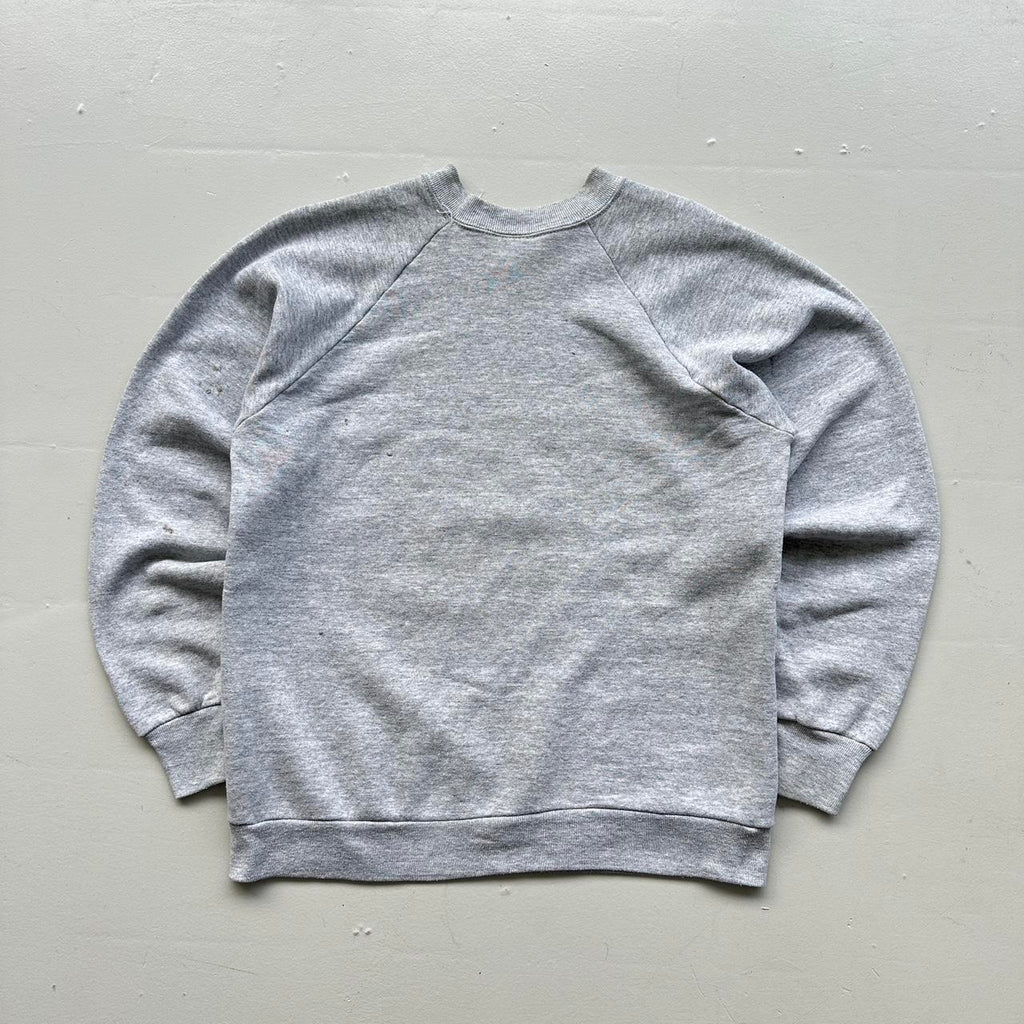 Grey Harvard University 80’s Raglan Vintage Graphic Sweatshirt - Medium