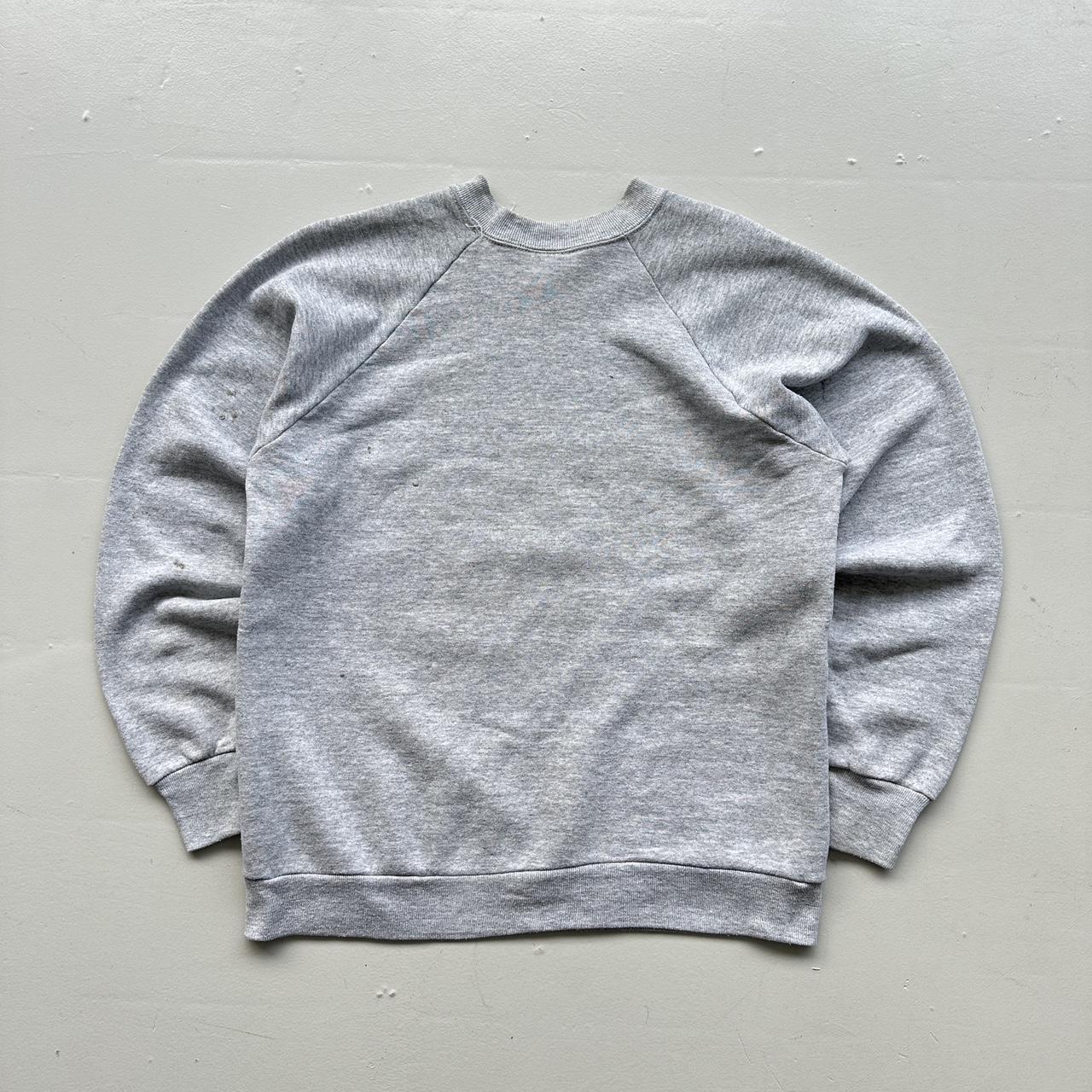 Grey Harvard University 80’s Raglan Vintage Graphic Sweatshirt - Medium