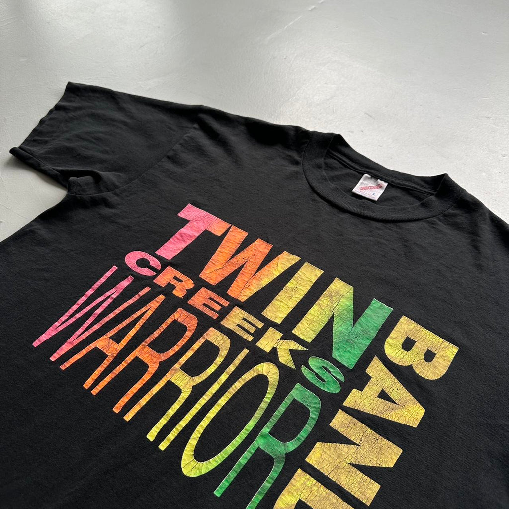 Black Twin Creeks Warrior Band 90s Vintage T-shirt - Large