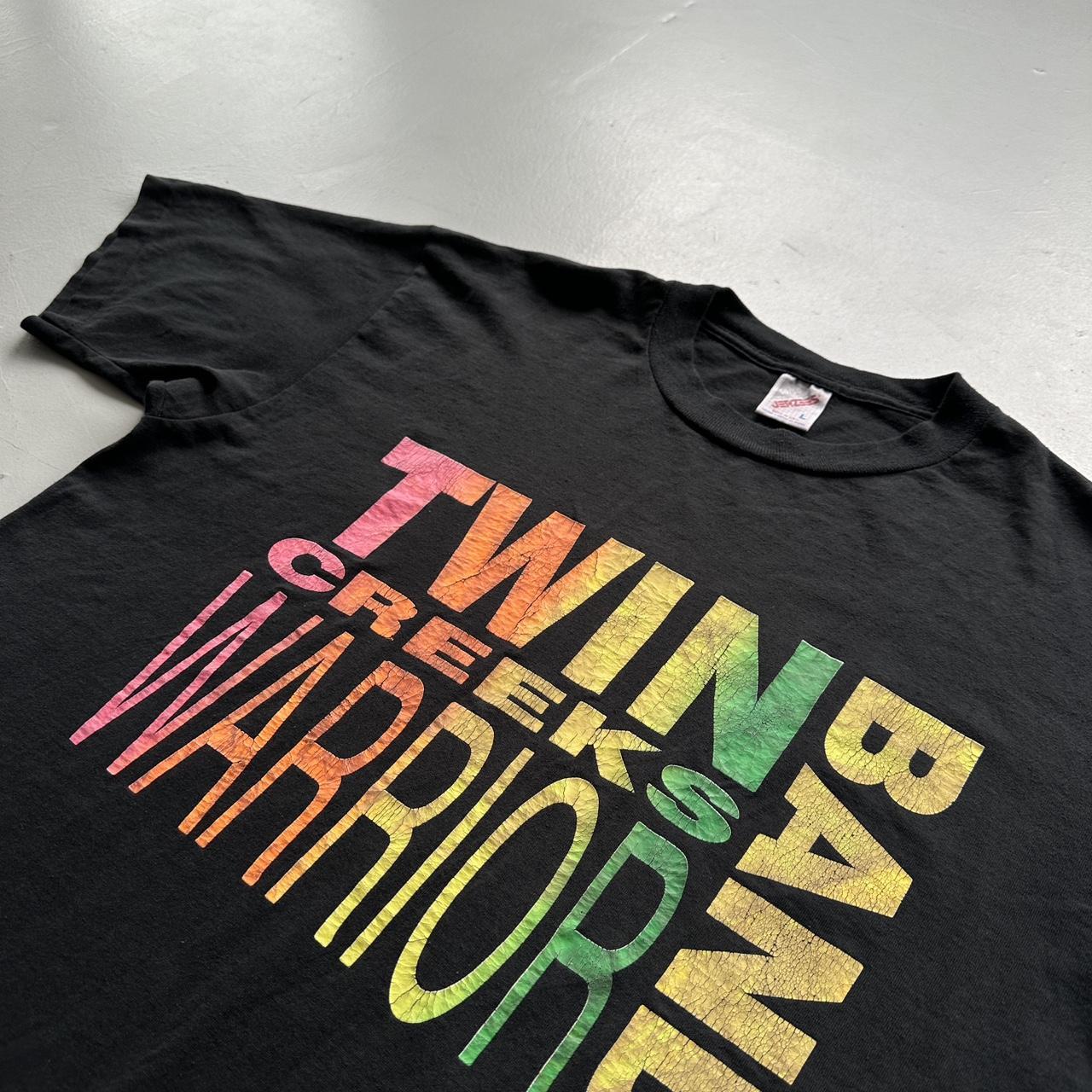 Black Twin Creeks Warrior Band 90s Vintage T-shirt - Large