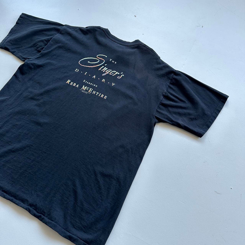 Reba McEntire Black 90s Vintage T-shirt - XL