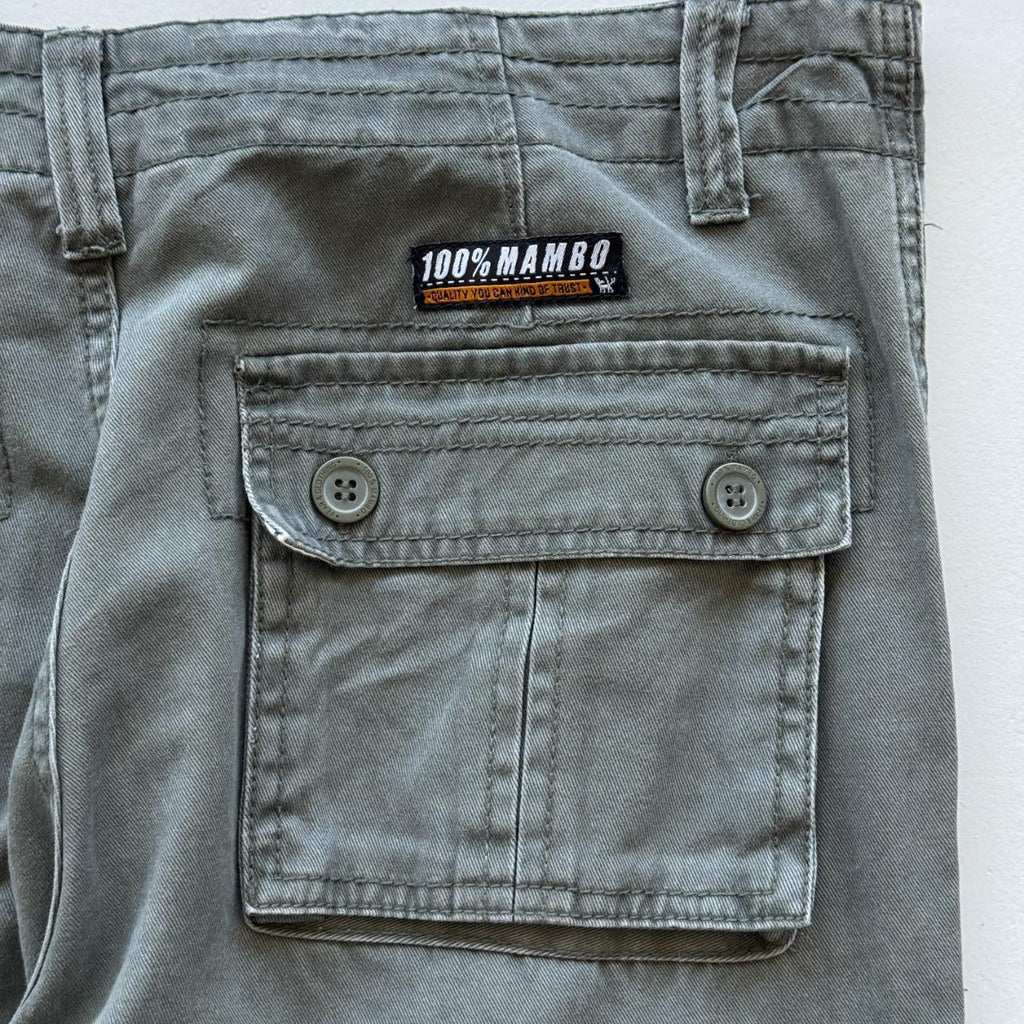 Vintage 90s Mambo Surfwear Cargo Green Pants - 32” x 31”