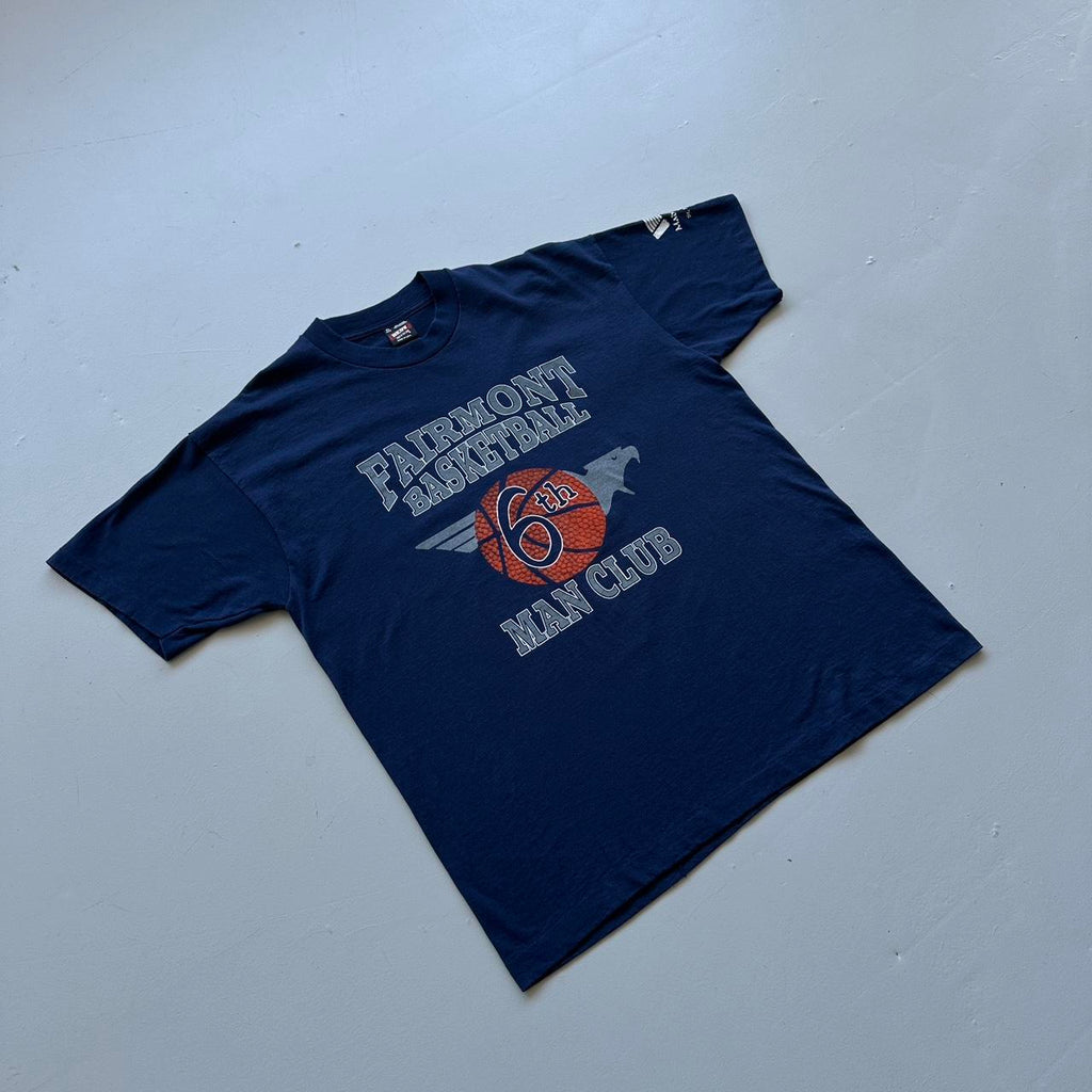 Fairmont Basketball Navy 90s Vintage T-shirt - XL