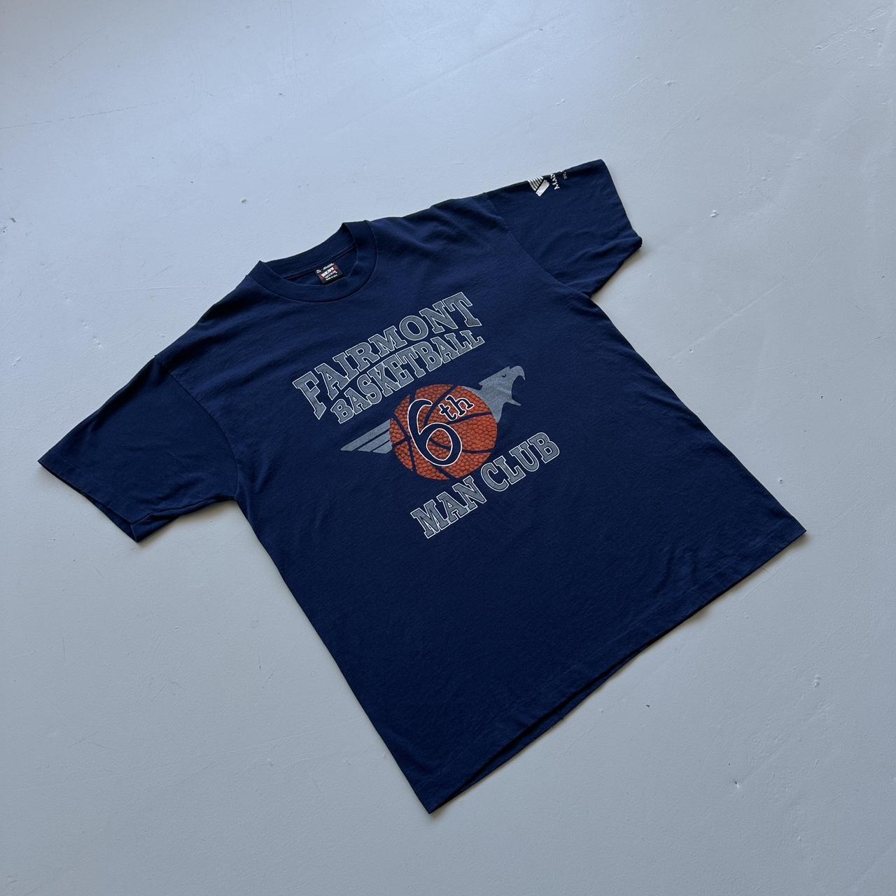 Fairmont Basketball Navy 90s Vintage T-shirt - XL
