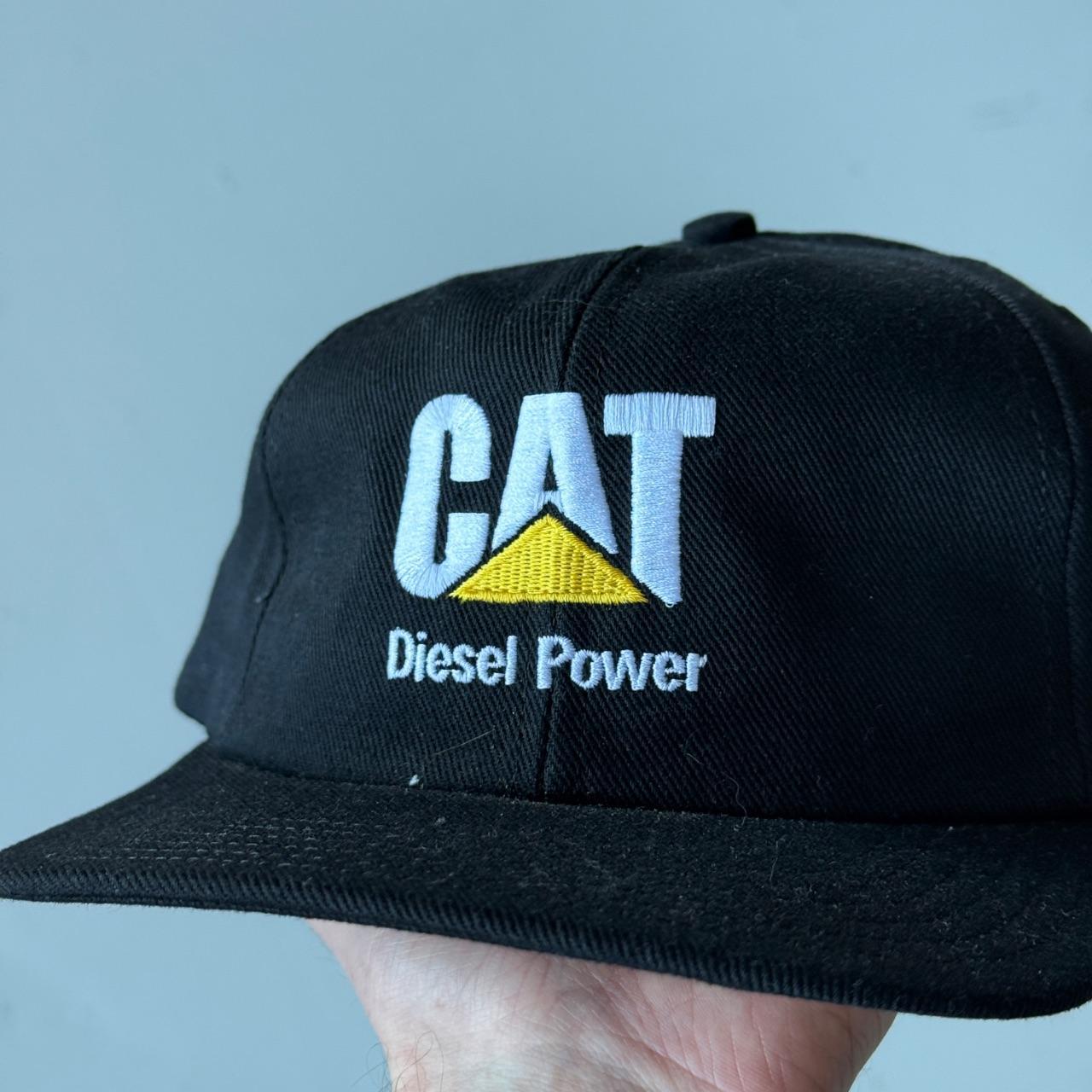 Black CAT Vintage Deadstock SnapBack Trucker Cap