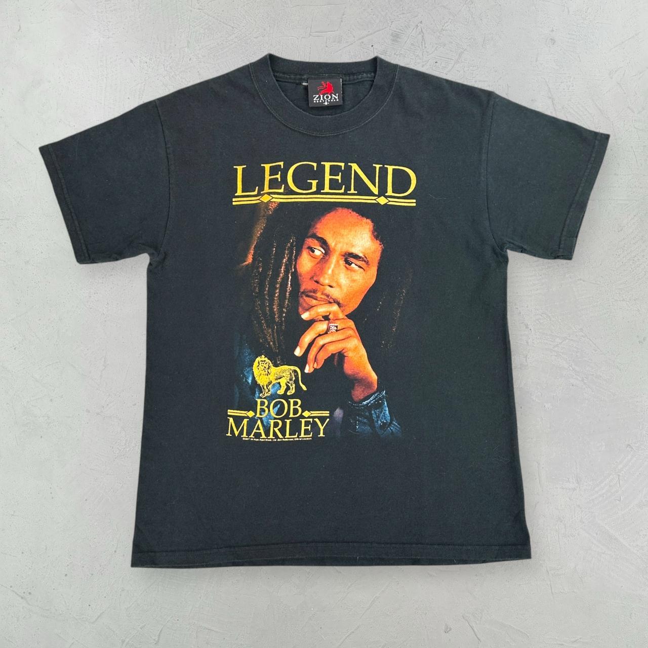 Bob Marley Black Vintage Metal Band T-shirt - Small