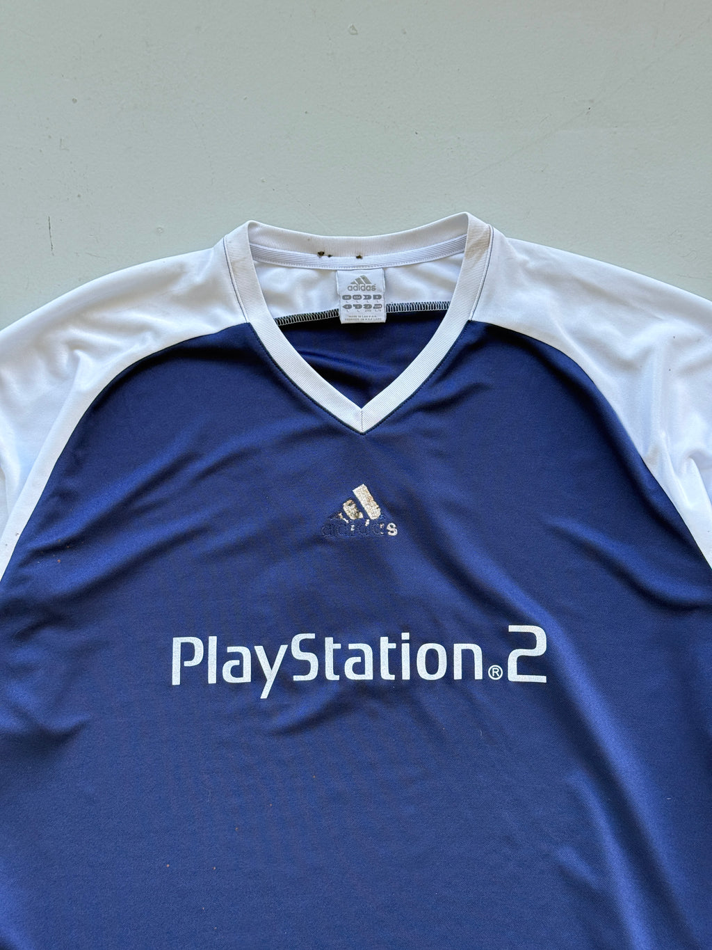 Adidas PlayStation 2 Y2K Vintage Long Sleeve Football Shirt #3 - Large