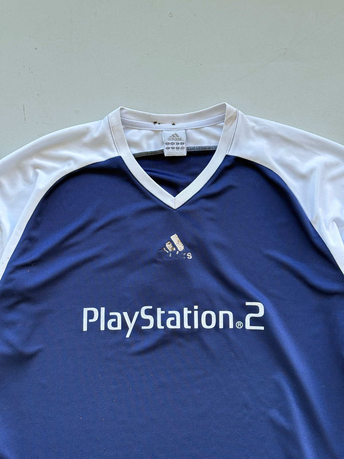 Adidas PlayStation 2 Y2K Vintage Long Sleeve Football Shirt #3 - Large