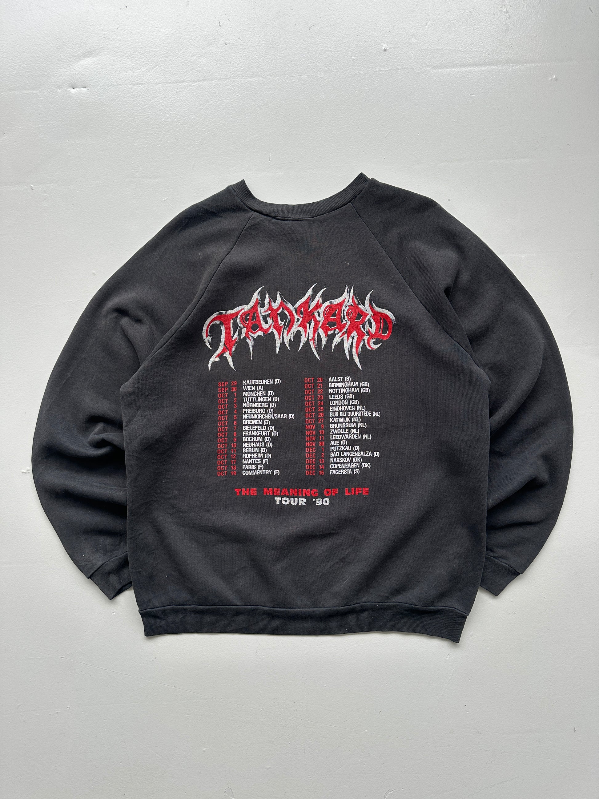 Black Rare Tankard Metal Band Vintage Sweatshirt 90's Crewneck - Large