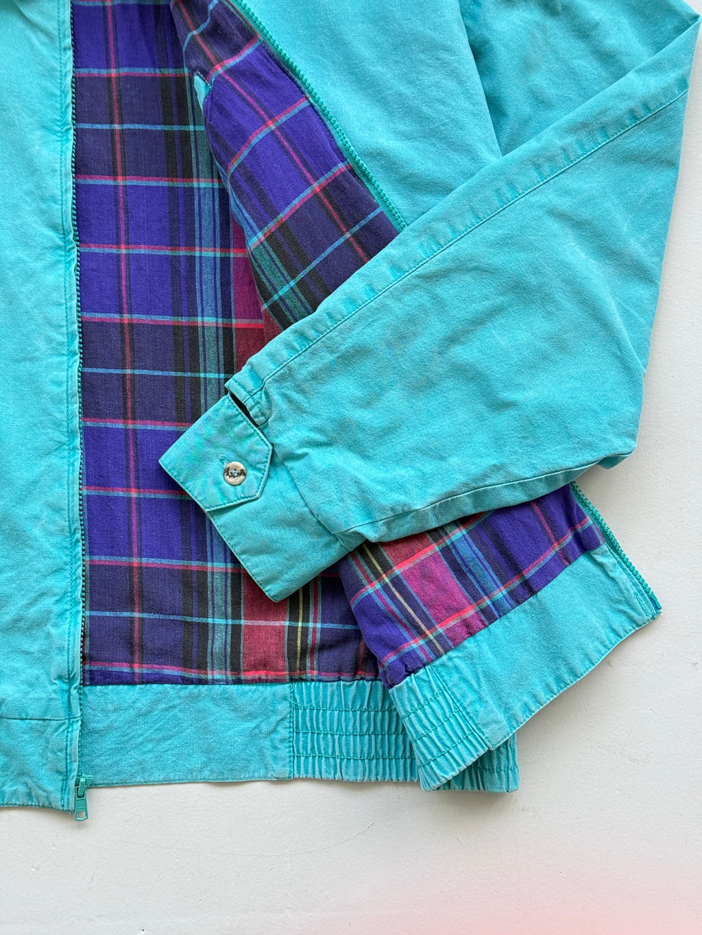Woolrich Turquoise Harrington 90's Vintage Jacket - Large