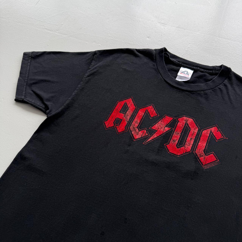 Black AC/DC Vintage 00s T-shirt - Large
