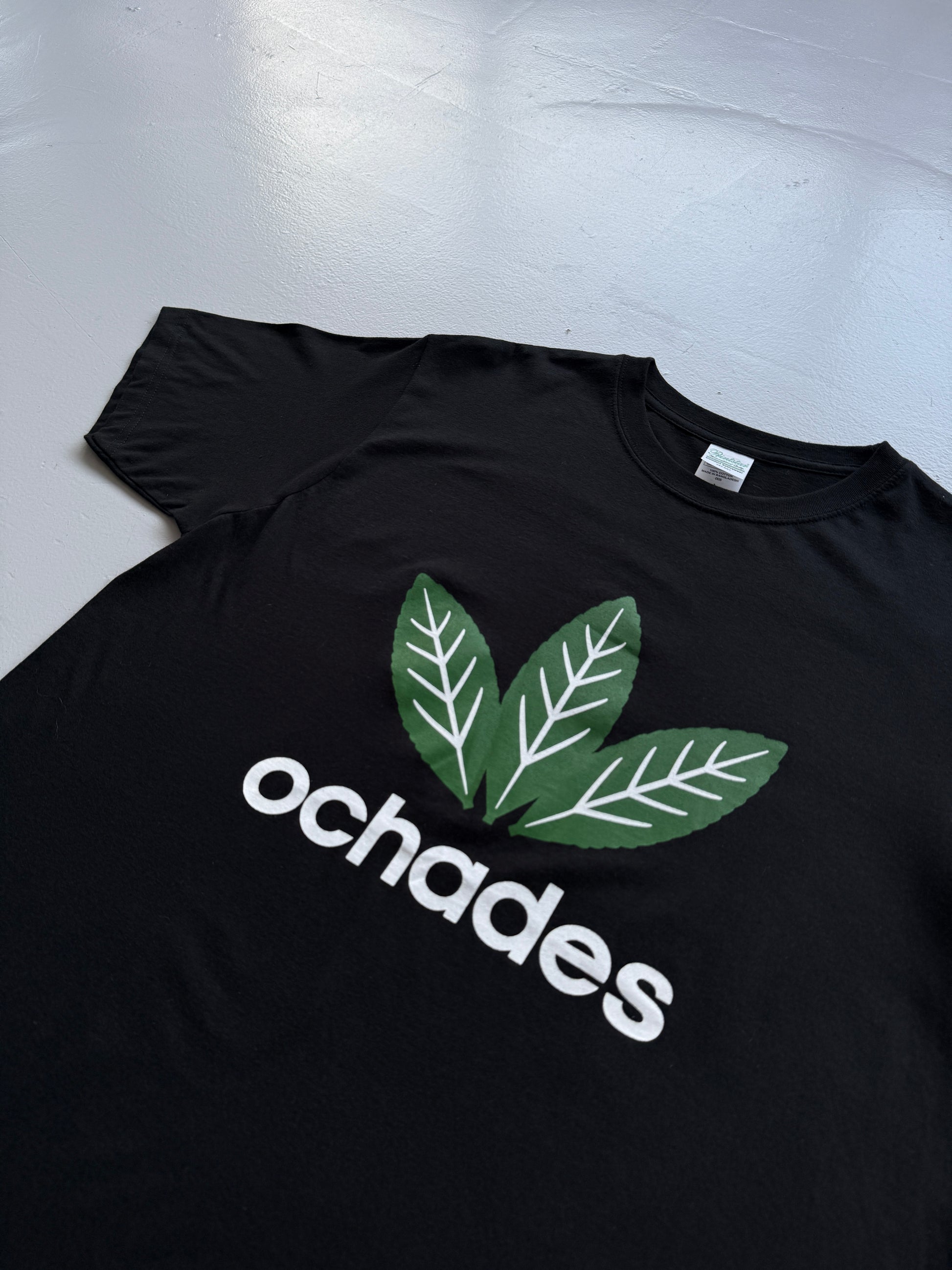 Black Ochades Adidas Style Novelty Japanese Tea Tshirt - Large