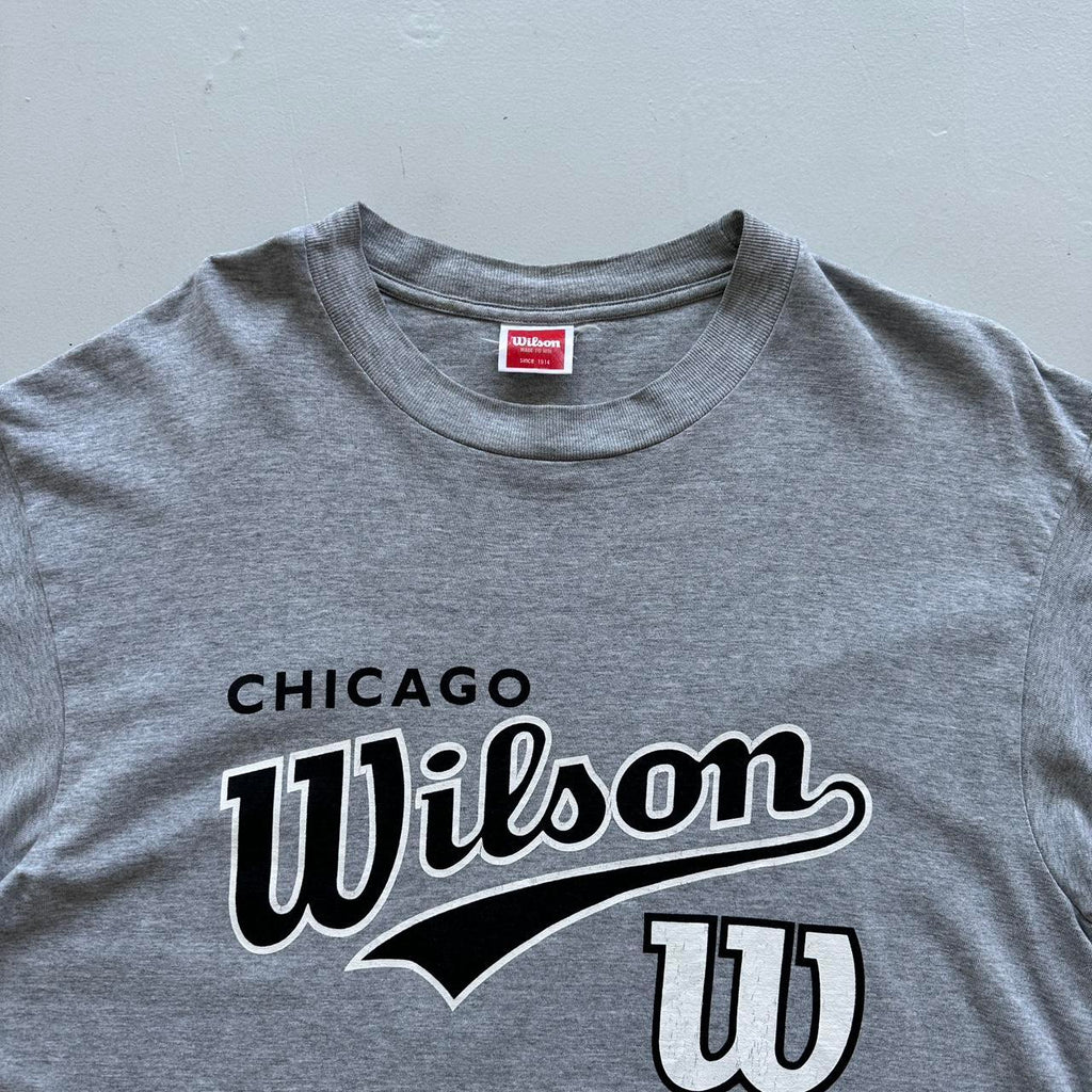 Grey Chicago Wilson 90s Vintage T-shirt - Large