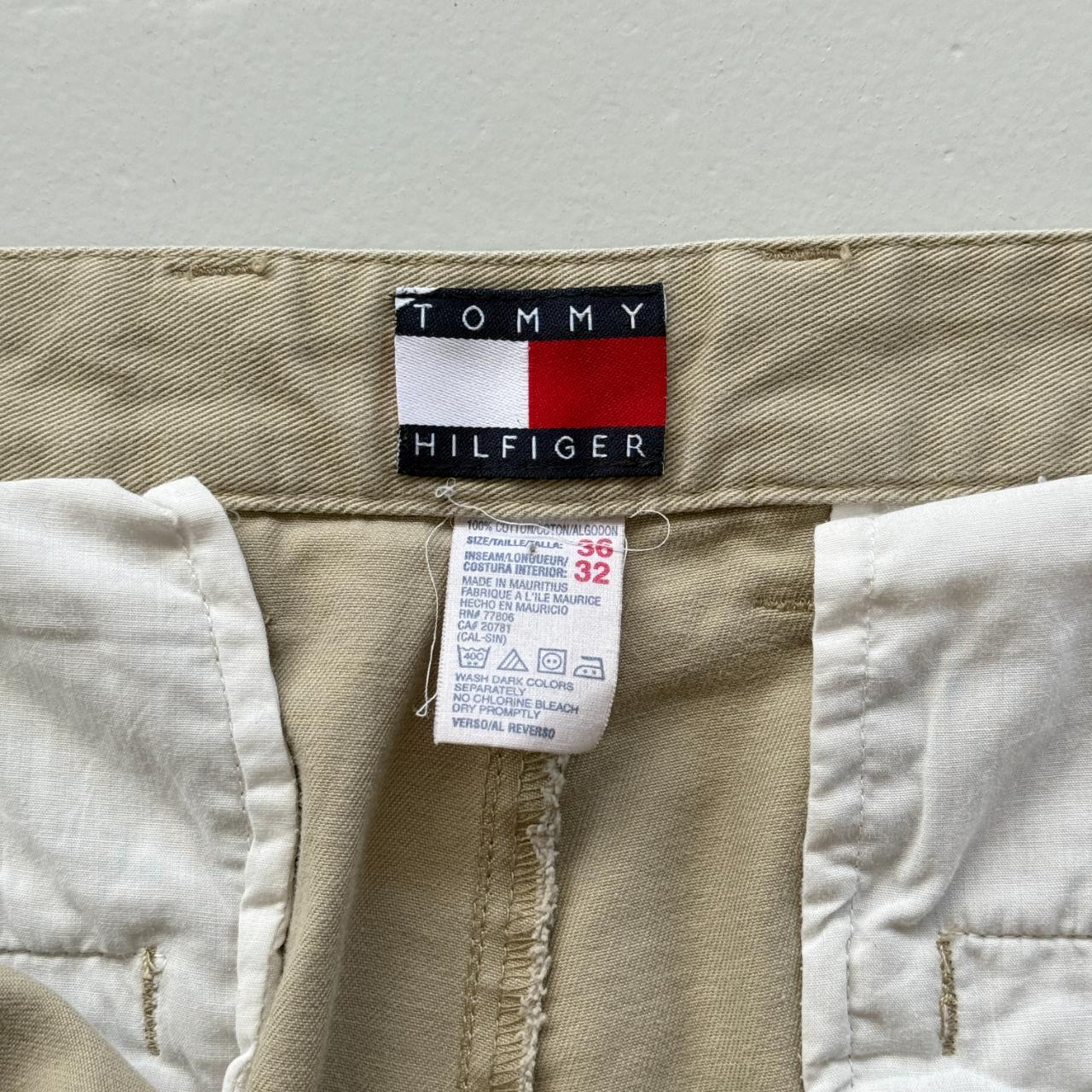 Tommy Hilfiger Cream Wide Leg 90's Vintage Chino Trousers - 36” x 27”