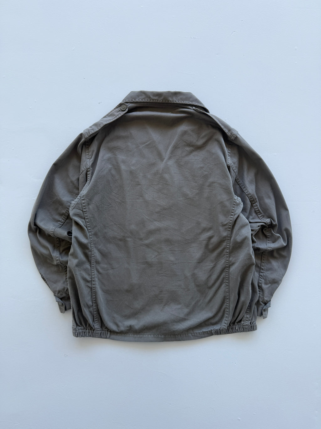 Green French Army Military 80's Vintage Field Jacket - Medium