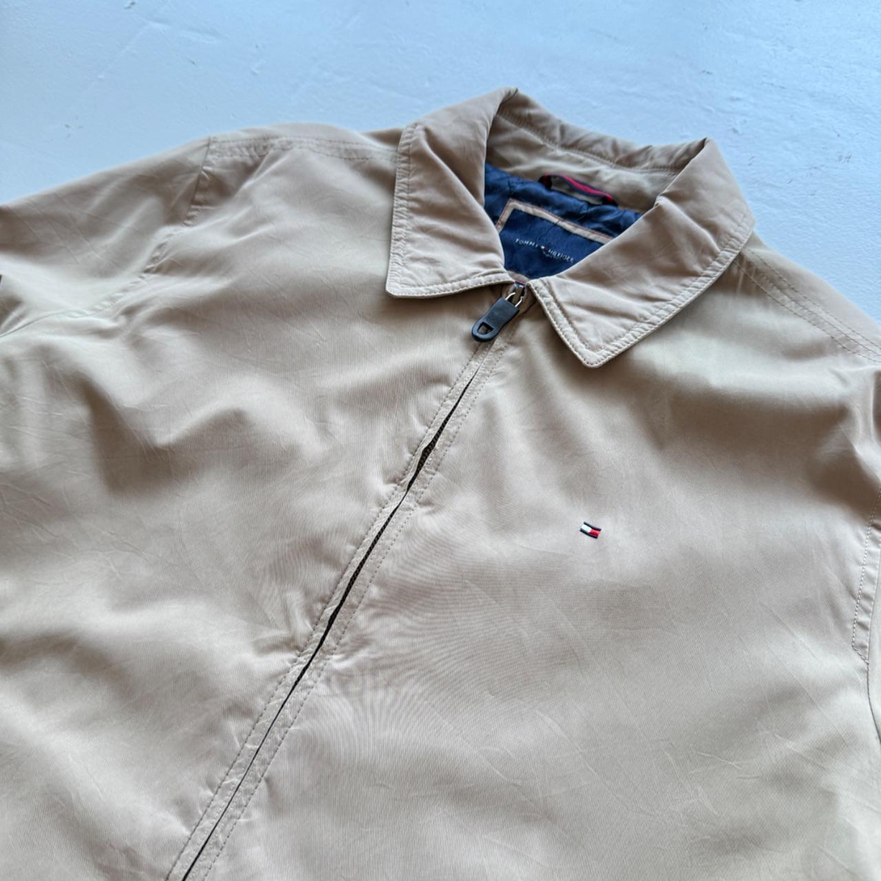 Cream Tommy Hilfiger 00’s Vintage Denim Duffel Coat - XL