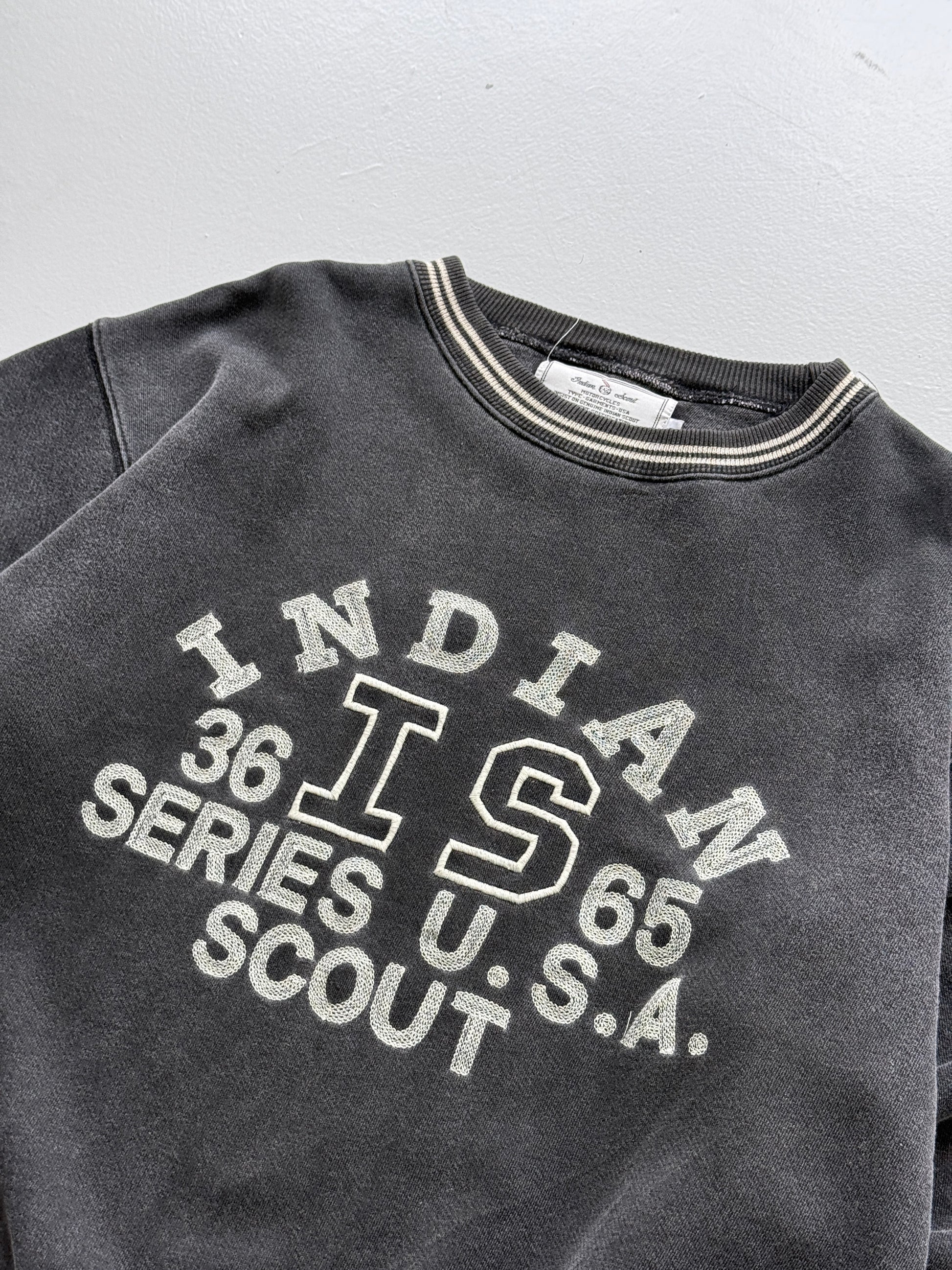 Indian Scout Motorcycles Made in USA 90's Vintage Sweatshirt - Small