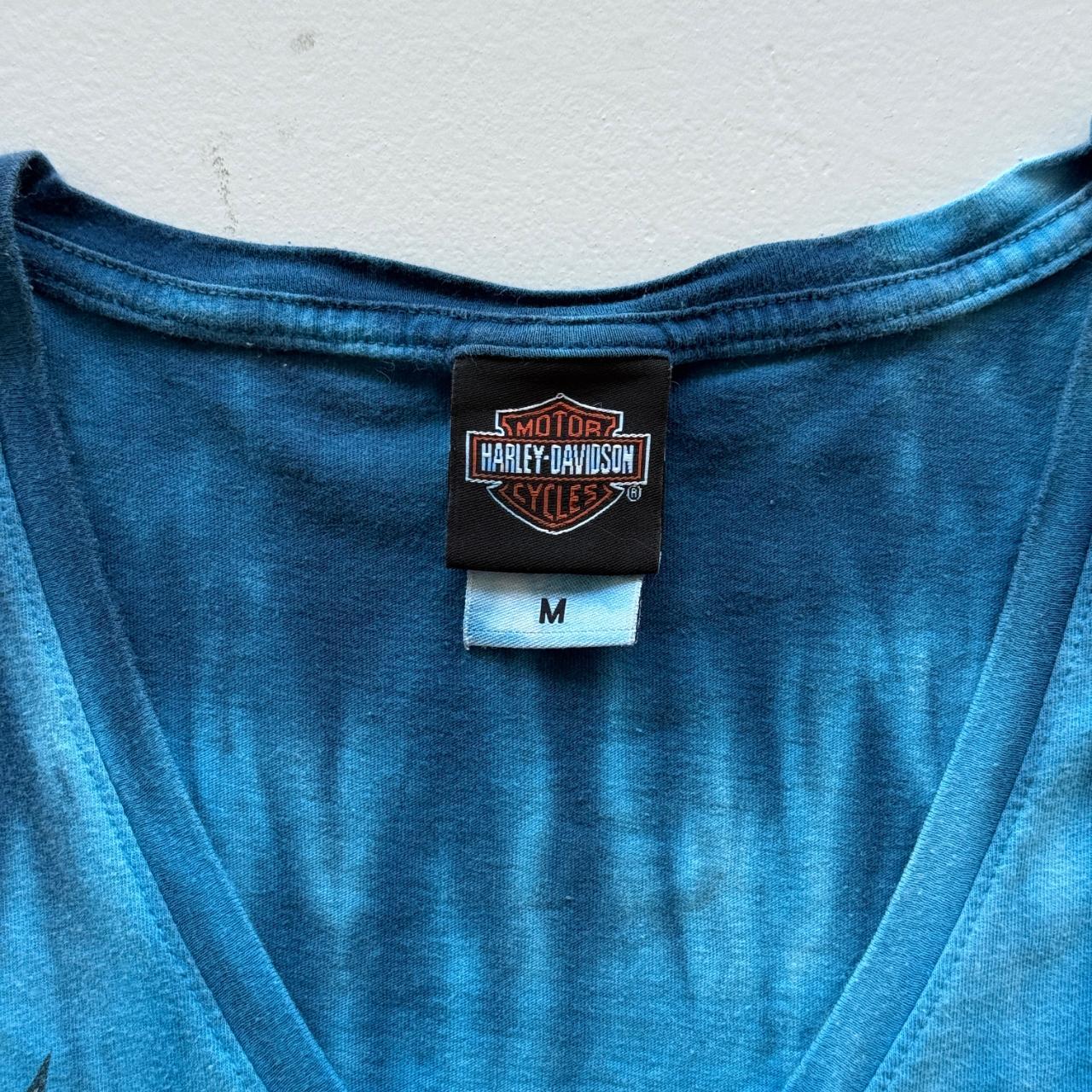 Harley Davidson 00's Y2K Tie-Die T-Shirt - Womens Medium